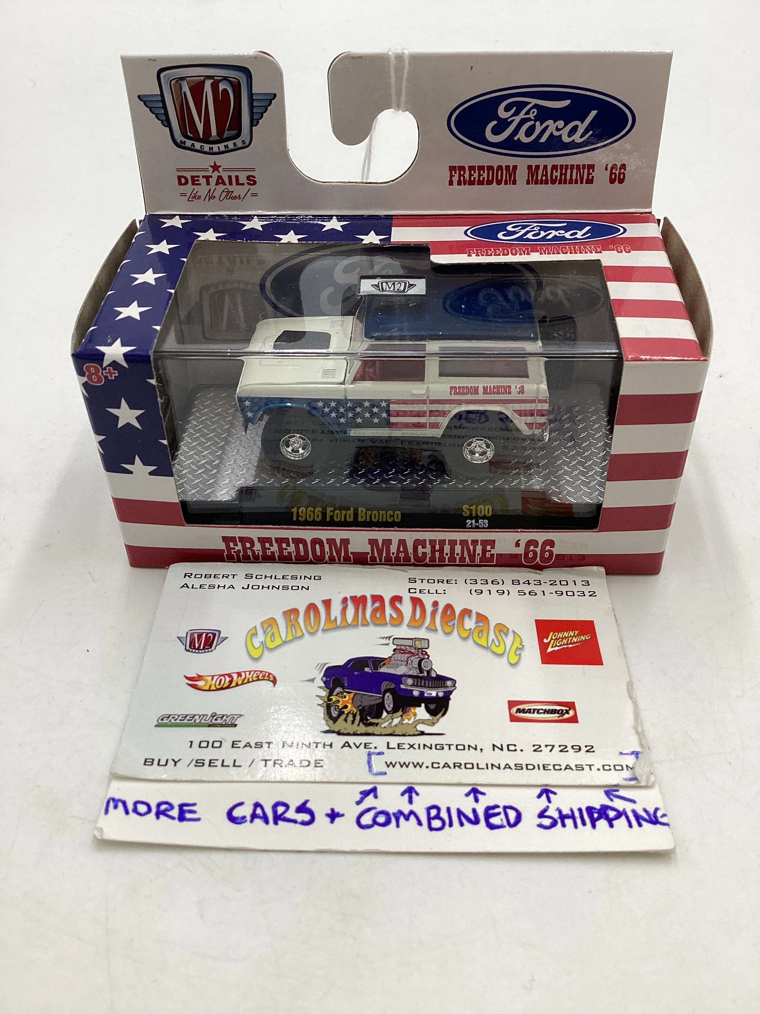 M2 Machines Freedom Machine 1966 Ford Bronco oreillys exclusive S100