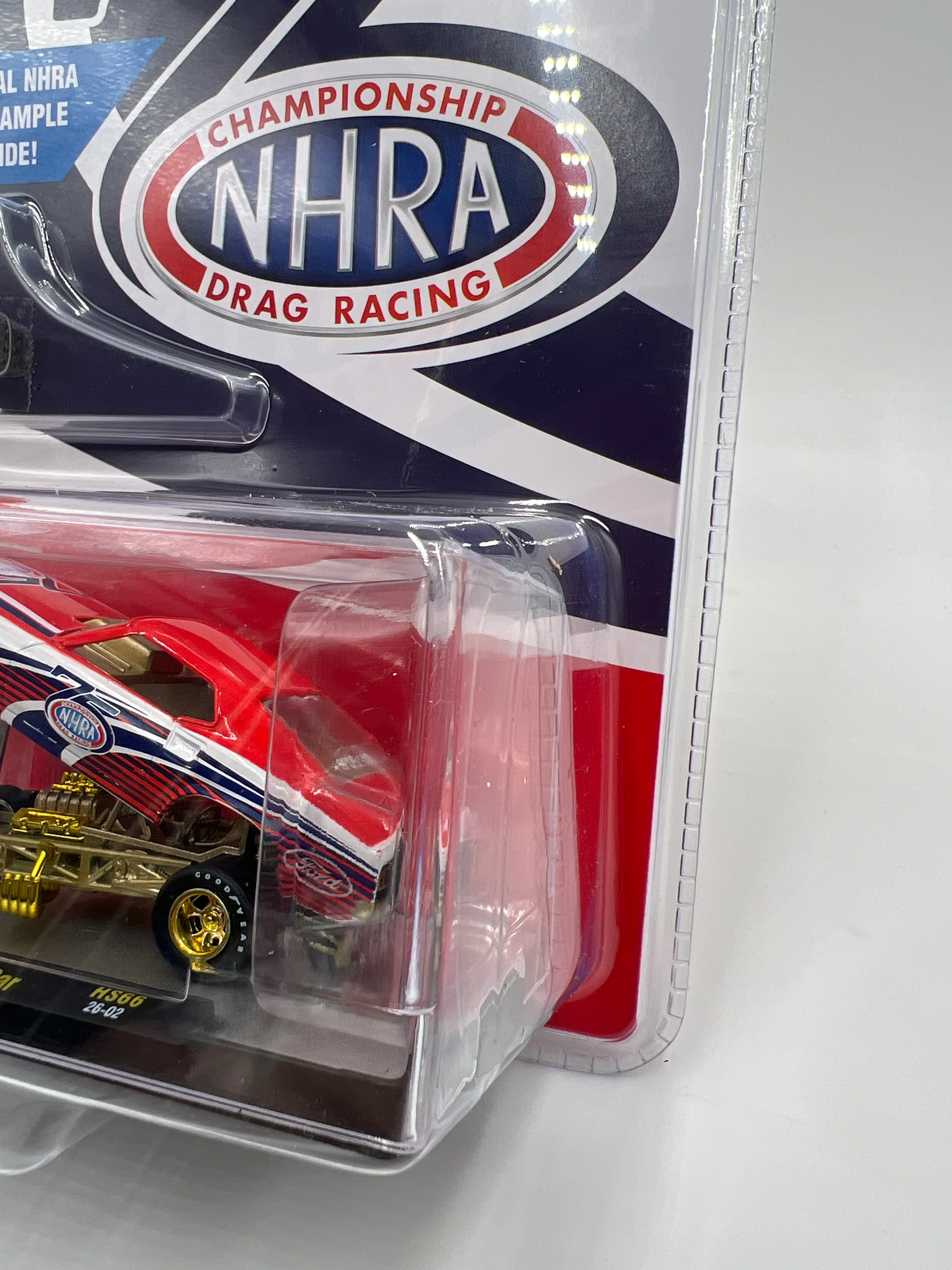 M2 Machines HS66 Hobby Release CHASE 1/340 NHRA 75th Anniversary 1969 Ford Mustang Funny Car - Image 3
