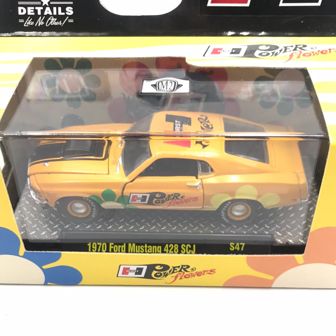 M2 Machines Hurst Power Flowers 1970 Ford Mustang 428 SCJ S47 - Image 2