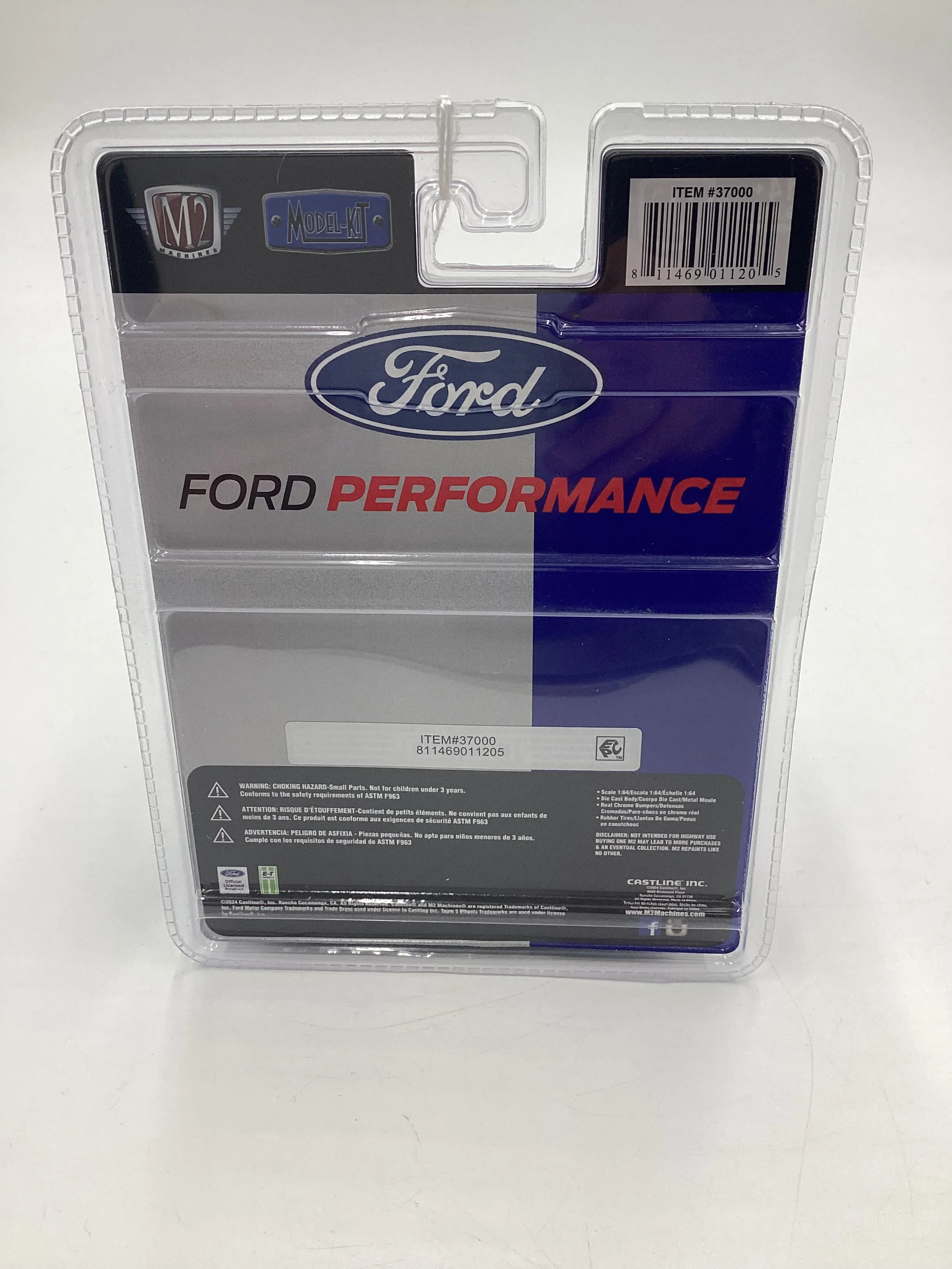 M2 Machines Model Kit Ford Performance 1988 Ford Mustang GT Yellow R69 201F - Image 8