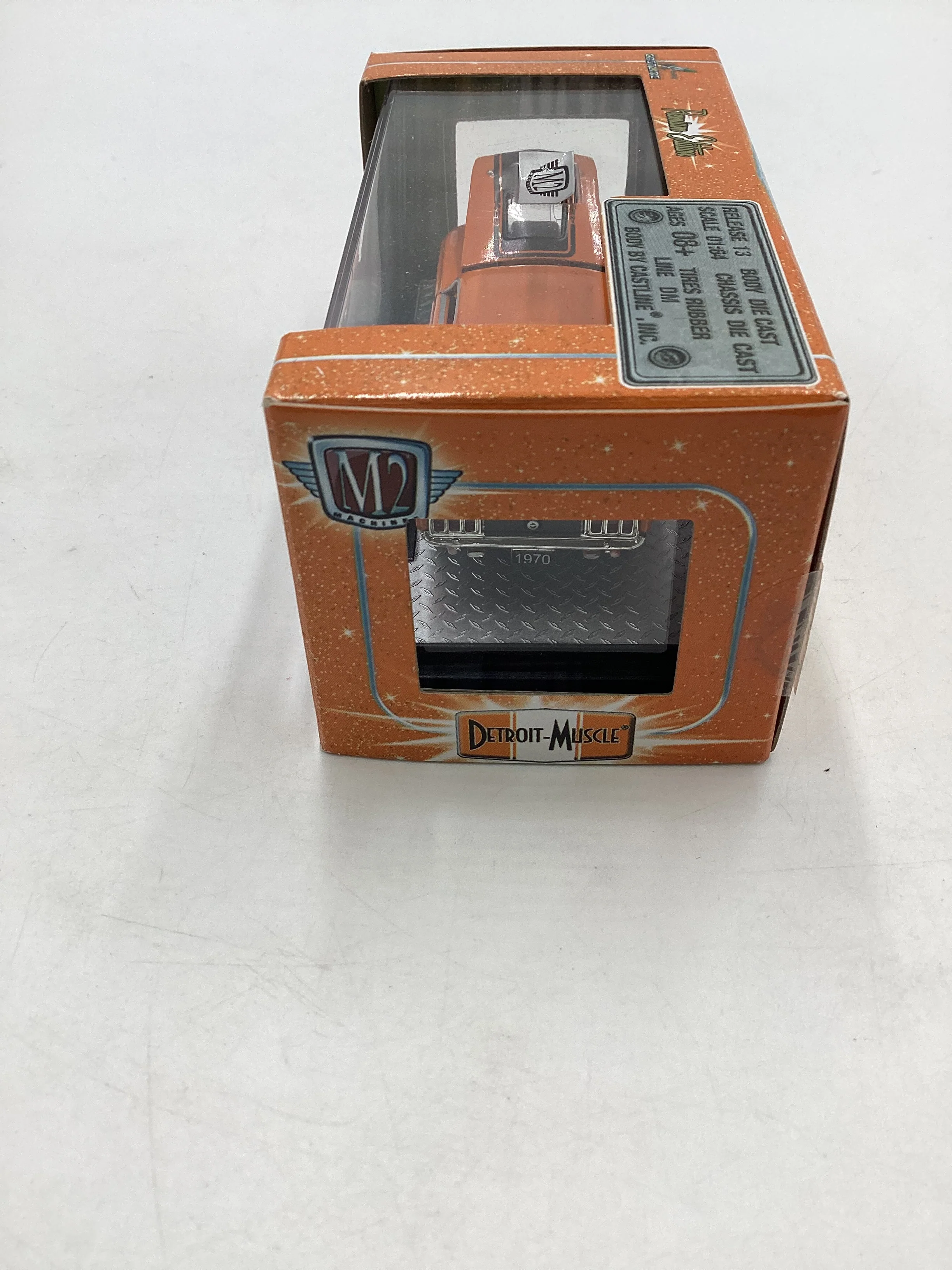 M2 Machines Premium Edition 1970 Ford Mustang Mach 1 428 Twister Special Orange 10-19 - Image 8