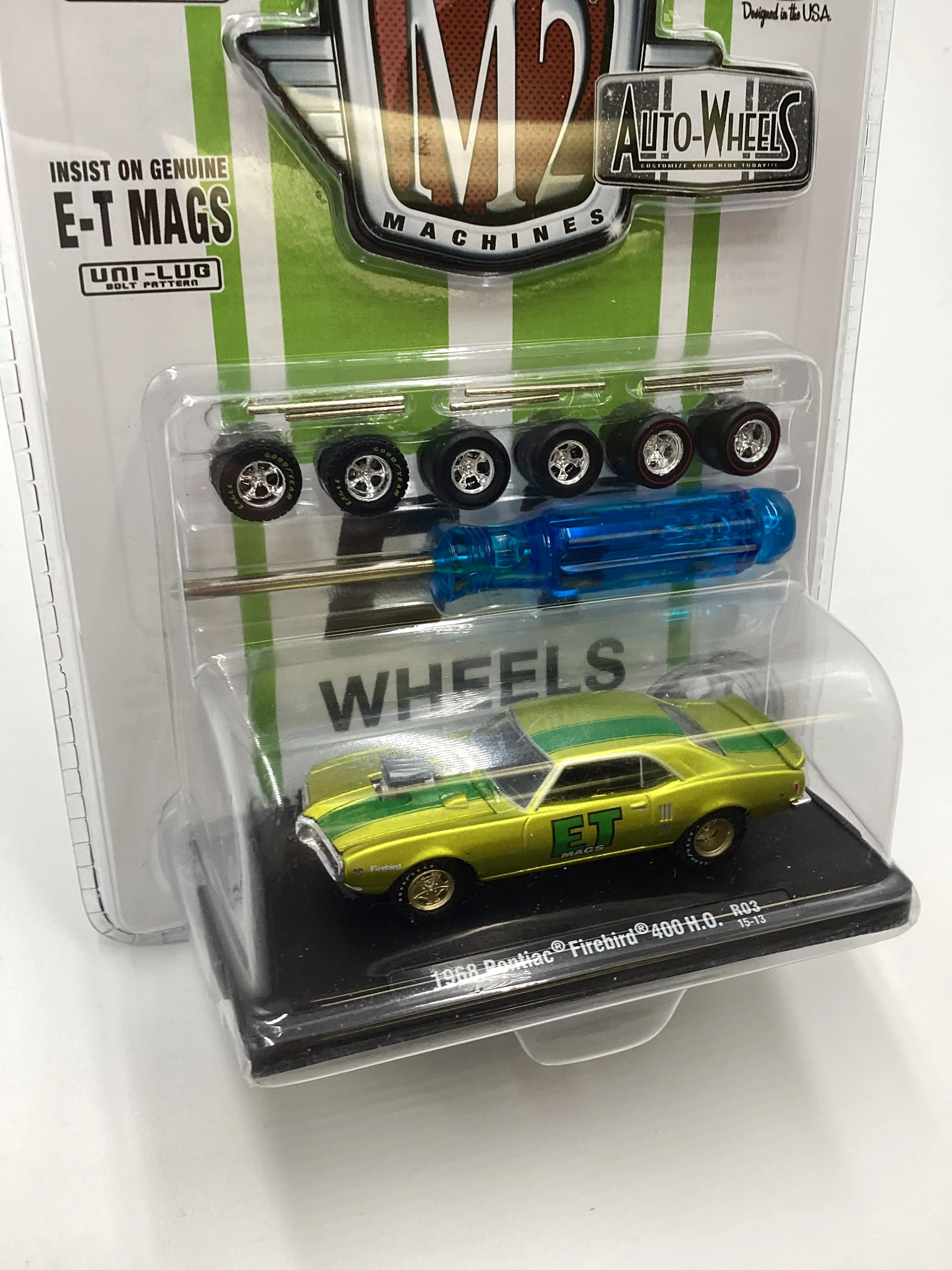 M2 Machines Auto-Wheels 1968 Pontiac Firebird 400 HO R03 Green 201H - Image 5
