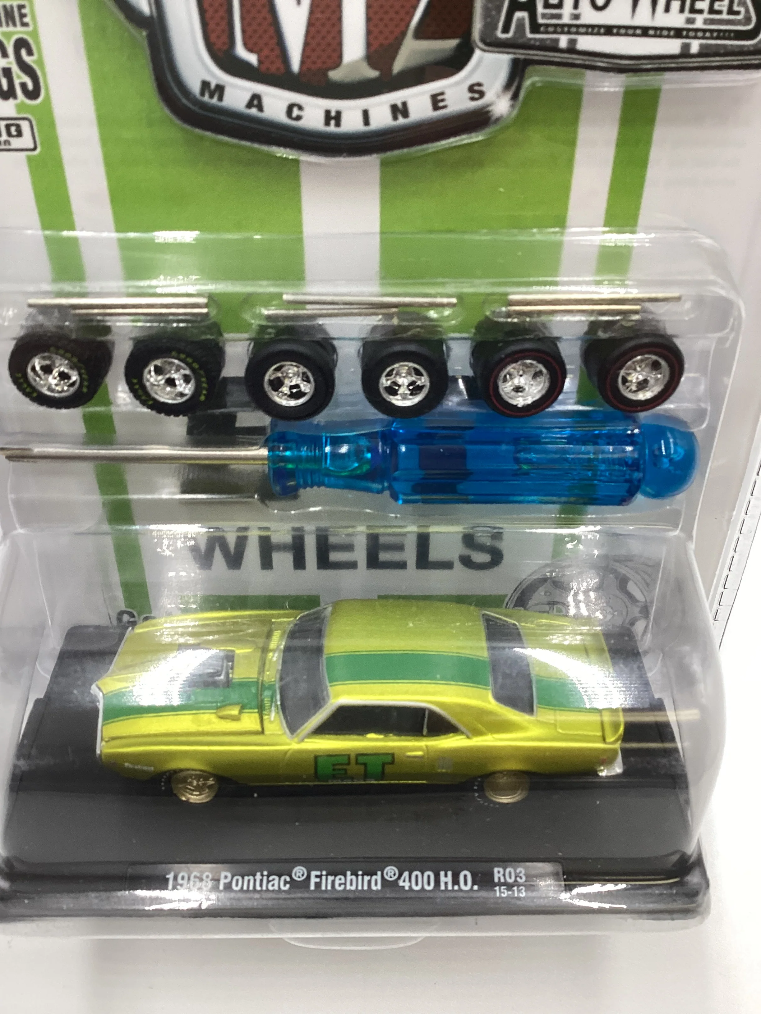 M2 Machines Auto-Wheels 1968 Pontiac Firebird 400 HO R03 Green 201H - Image 6