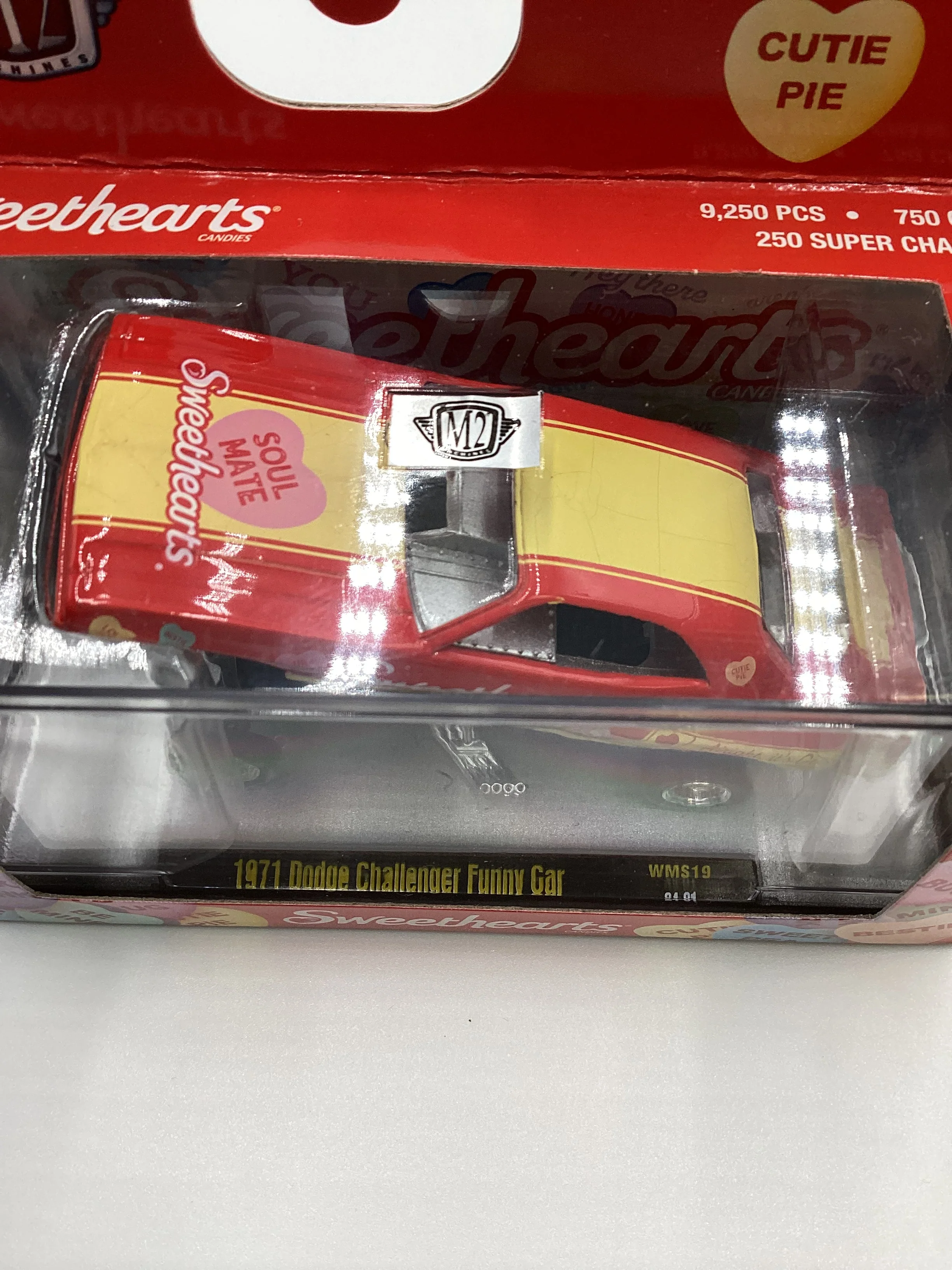 M2 MACHINES Sweethearts 1971 Dodge Challenger funny car Red WMS19 - Image 4
