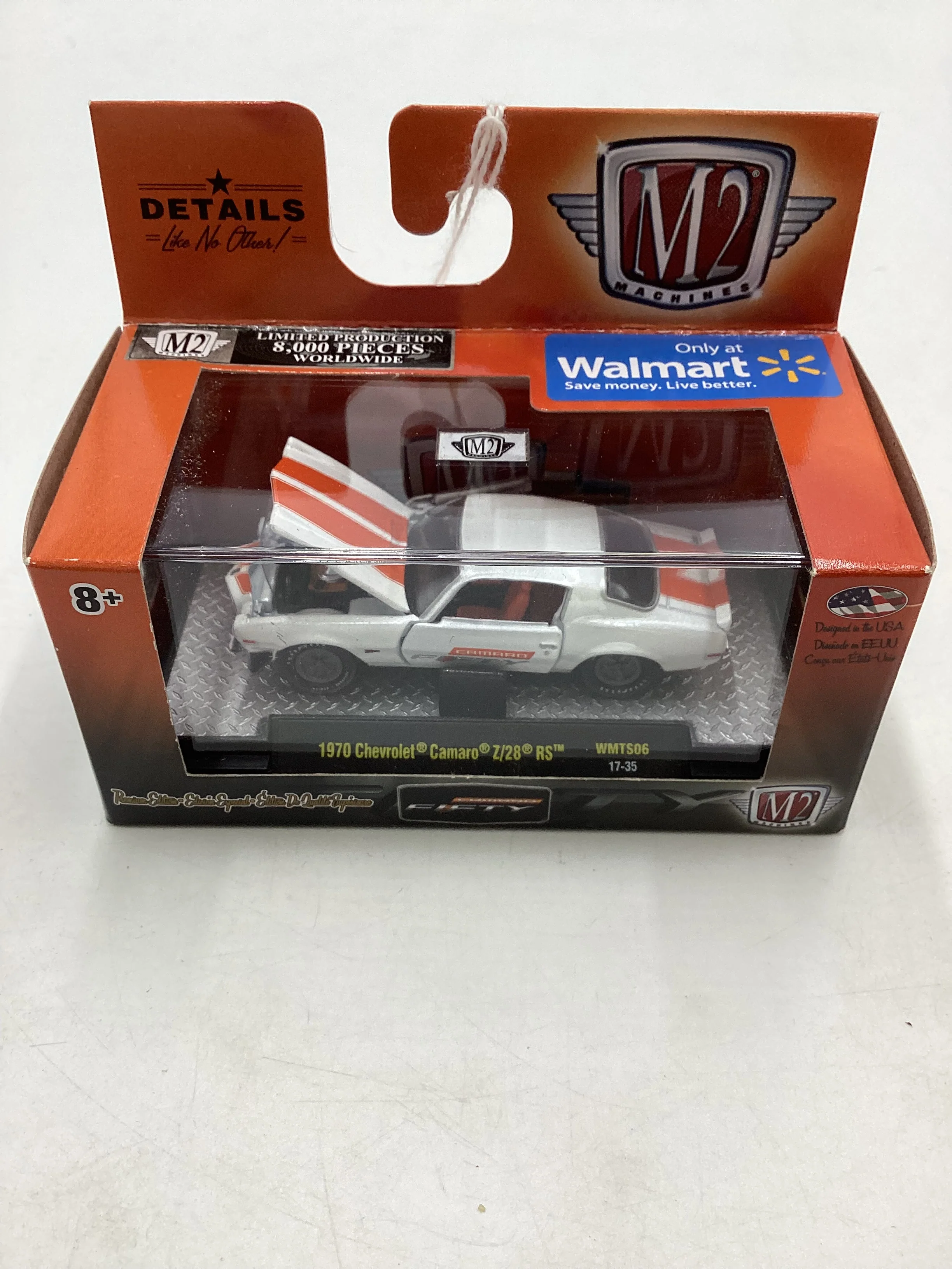 M2 Machines Walmart Exclusive Camaro Fifty 1970 Chevrolet Camaro Z/28 RS WMTS06 - Image 2