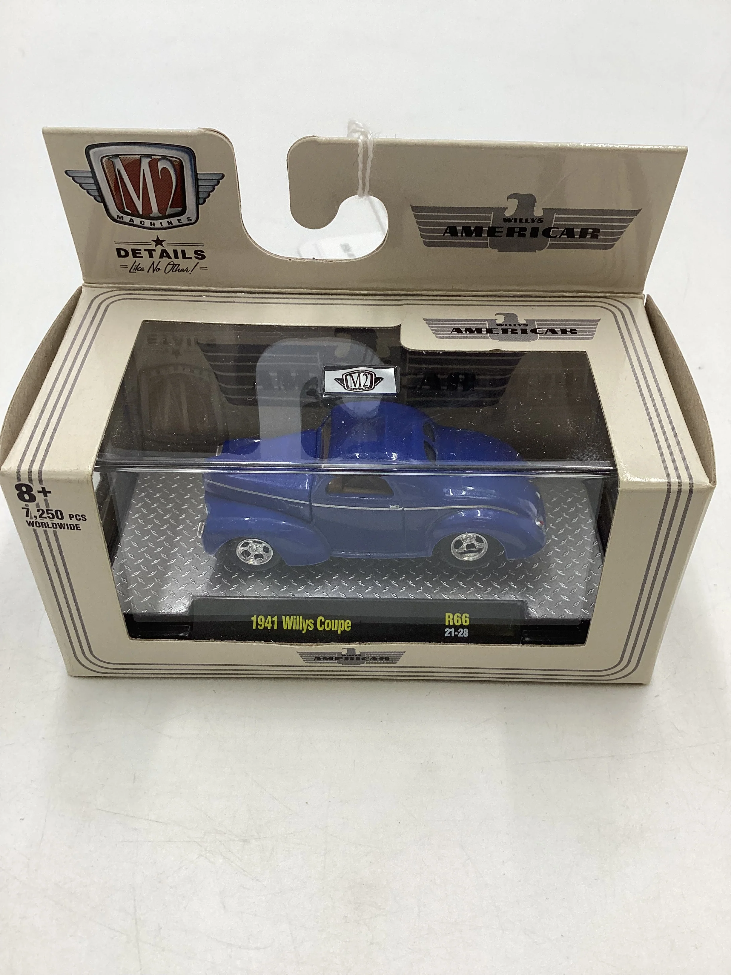 M2 Machines Willys Americar 1941 Willys Coupe Blue R66 - Image 2