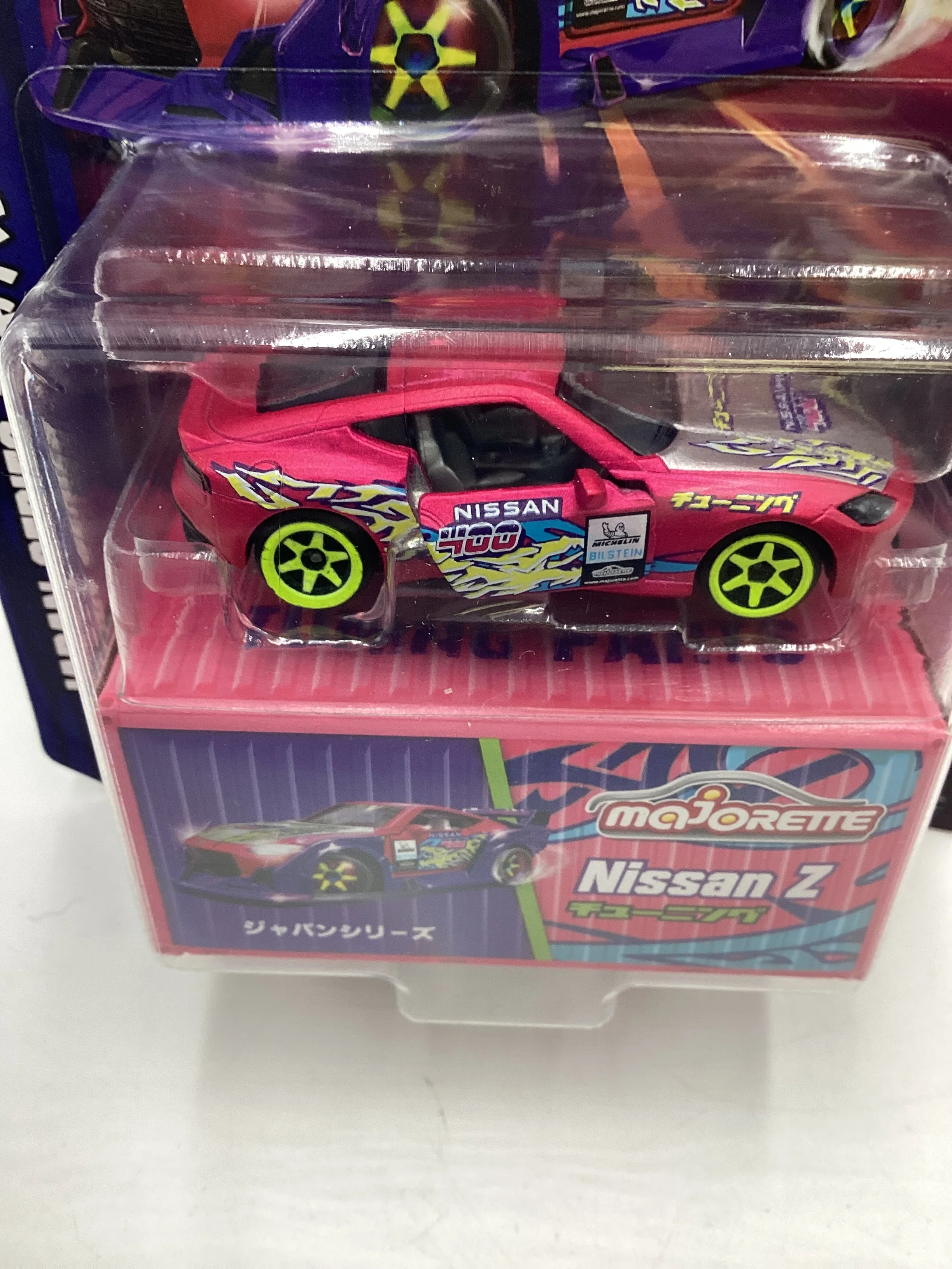 2024 Majorette Japan Series Nissan Z Pink 110D - Image 3