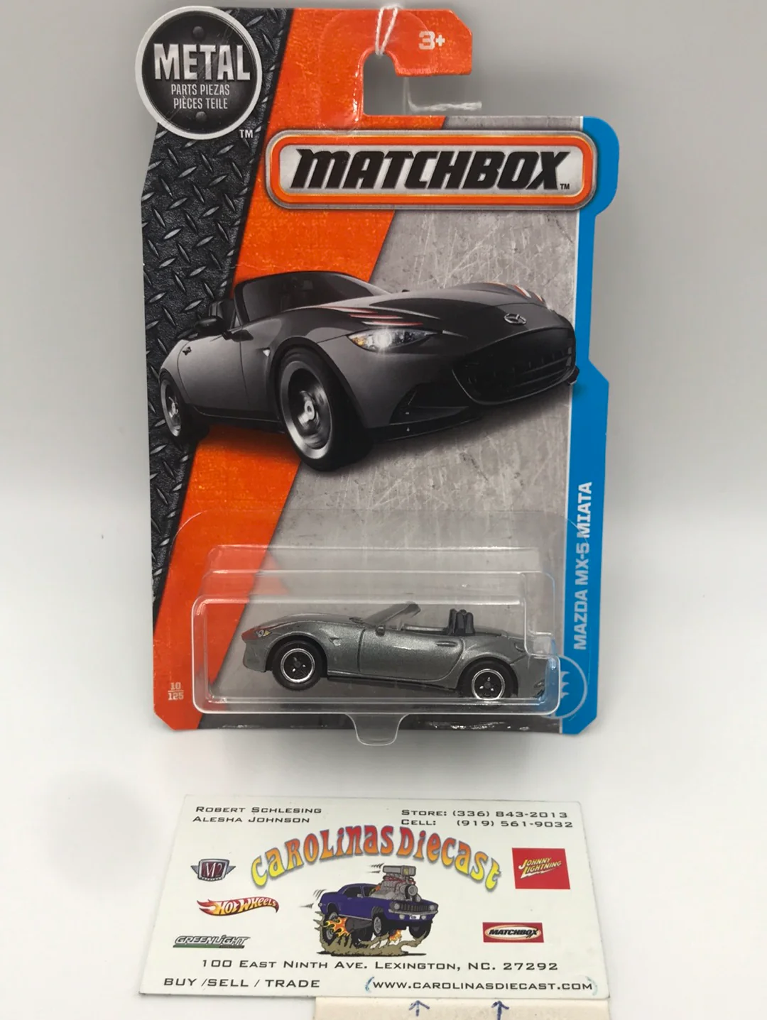 matchbox #10 Mazda MX-5 Miata silver vhtf