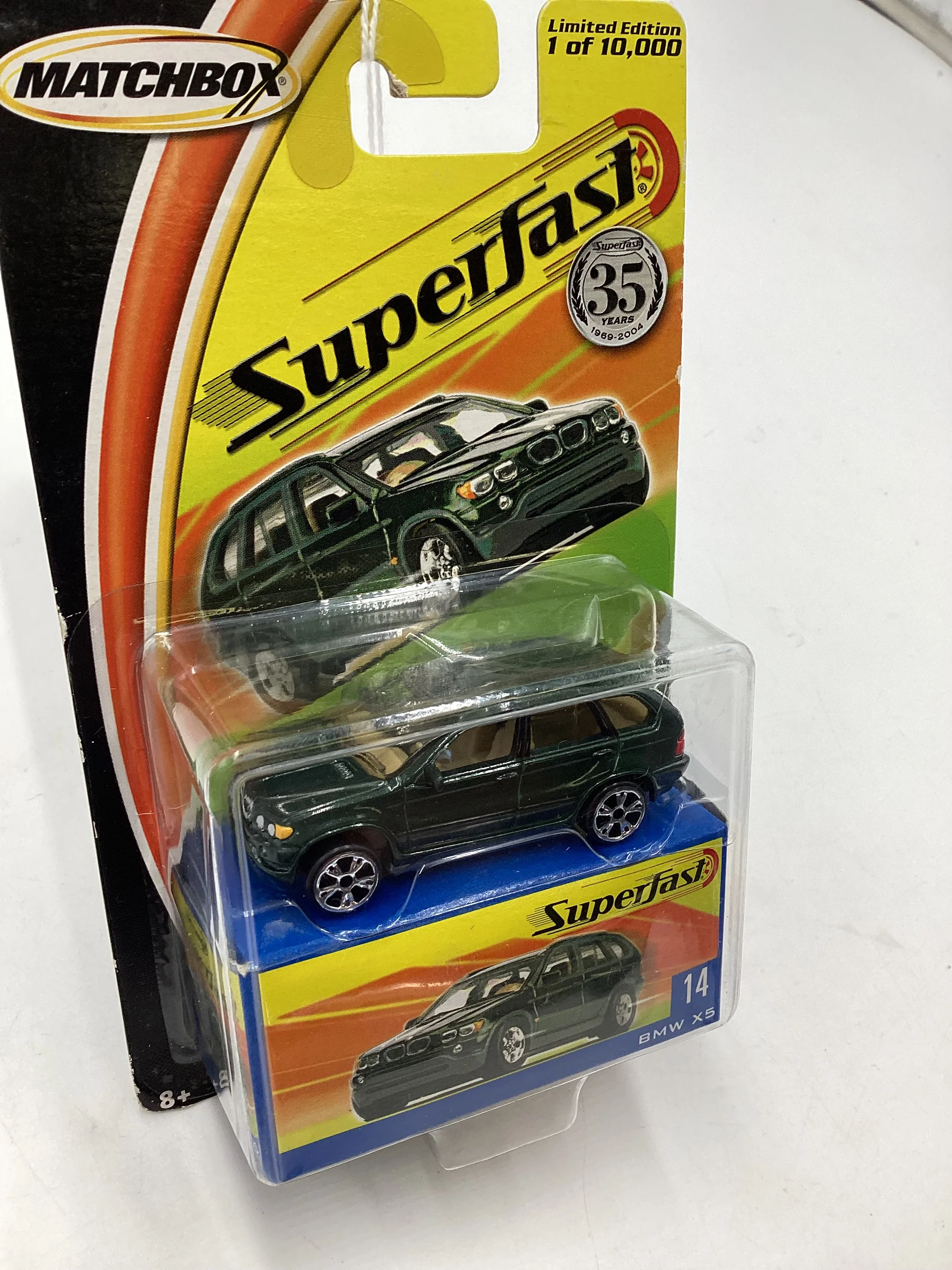 Matchbox 2004 Superfast #14 BMW X5 Dark Green 173A - Image 5