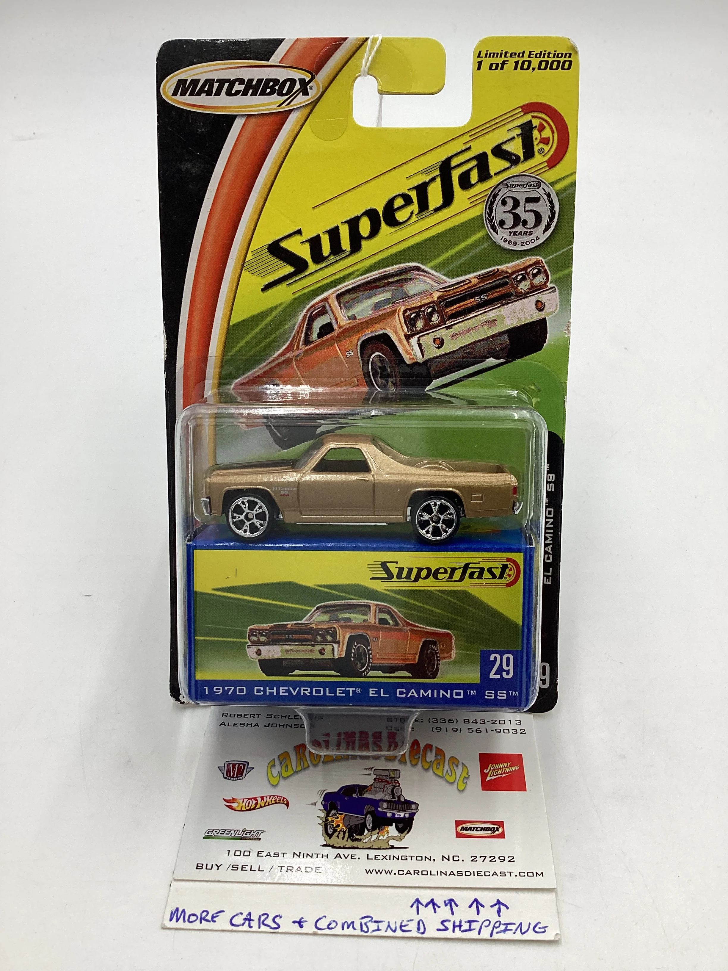 Matchbox 2004 Superfast #29 *Veins* 1970 Chevy El Camino SS 174C