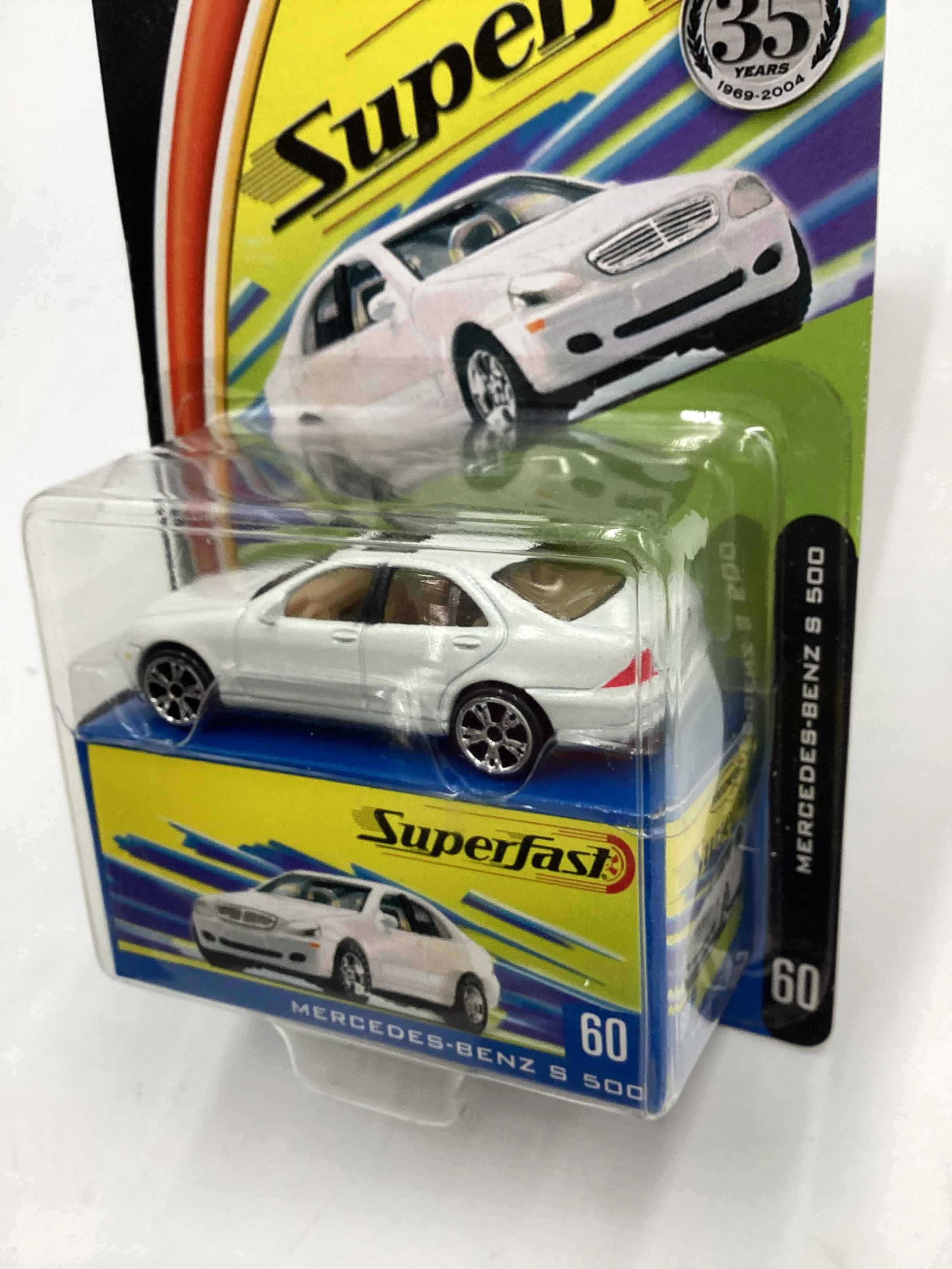 Matchbox 2004 Superfast #60 Mercedes Benz S 500 White 172A - Image 5