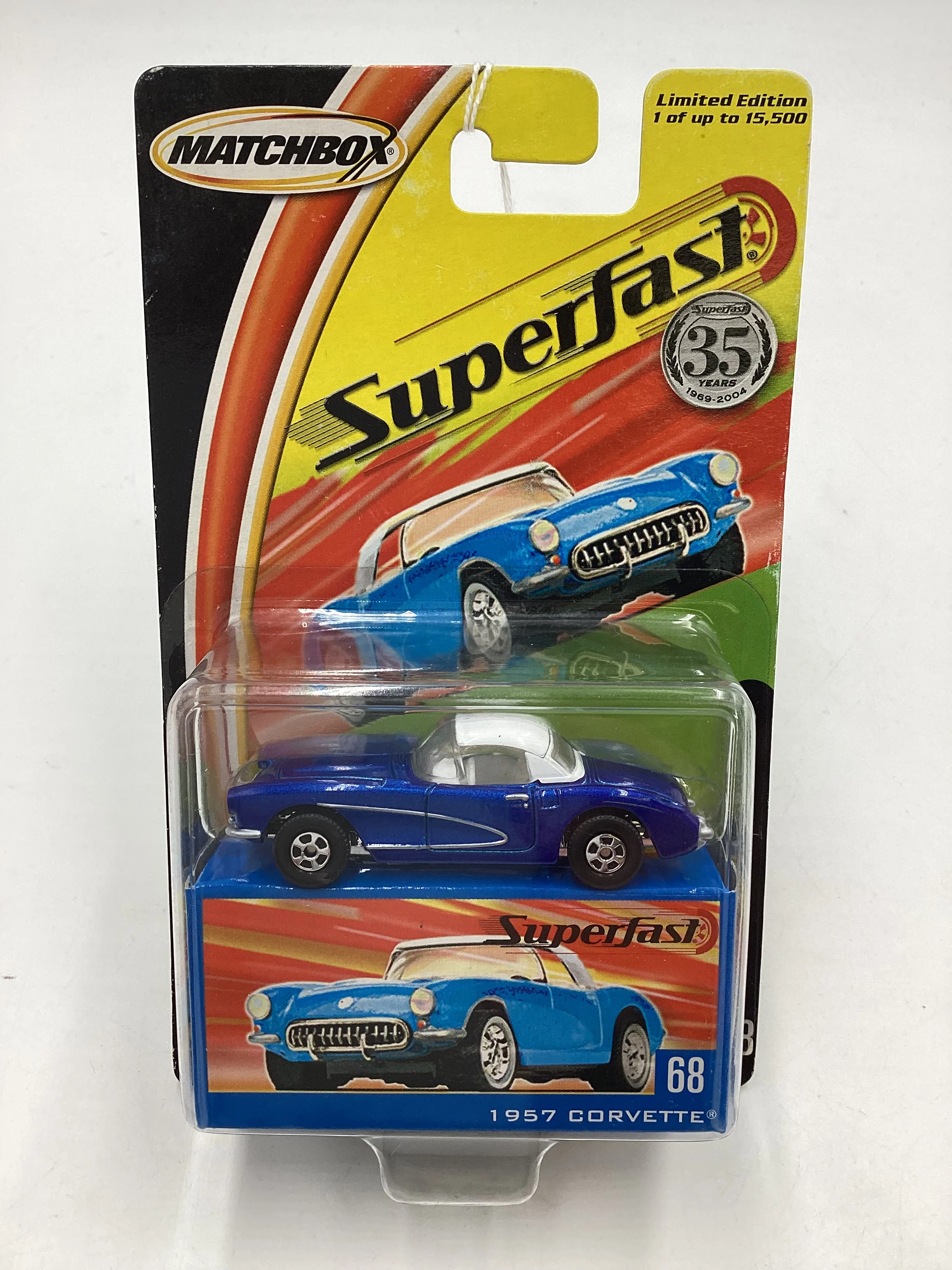 Matchbox 2004 Superfast #68 1957 Chevrolet Corvette blue 174F - Image 2
