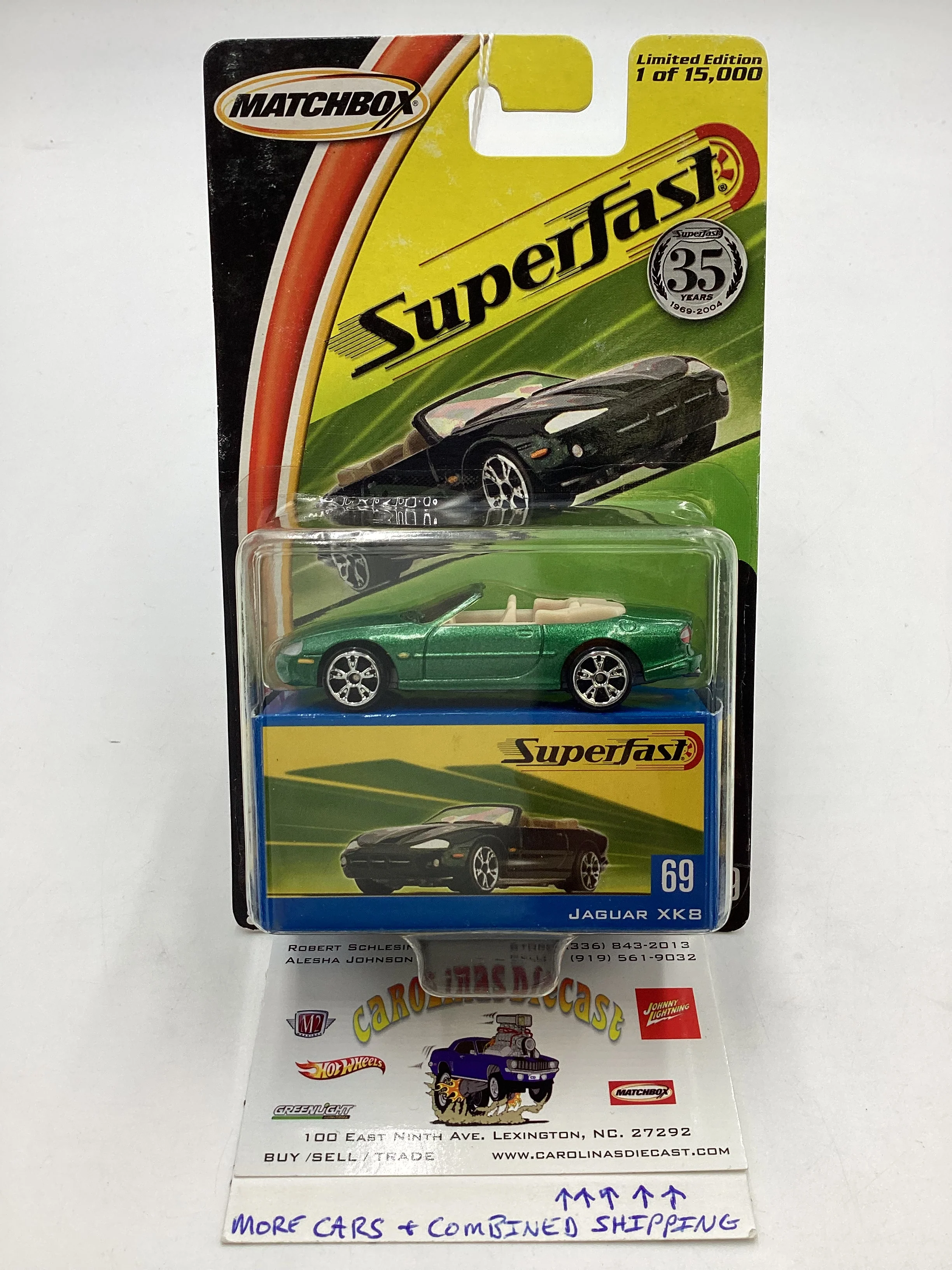 Matchbox 2004 Superfast #69 Jaguar XK8 green 170H