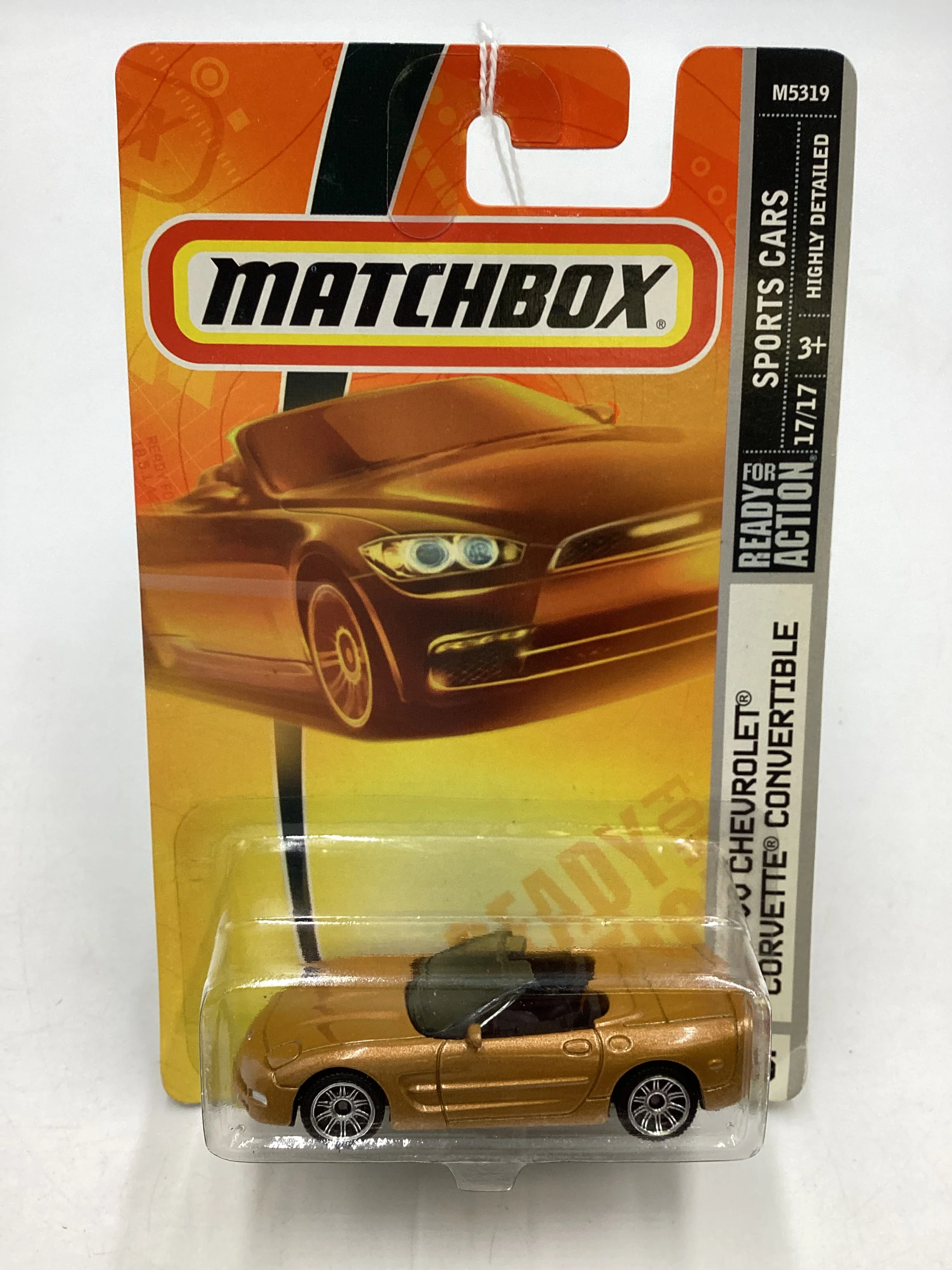 Matchbox #25 00 Chevrolet Corvette Convertible Brown 206D - Image 2