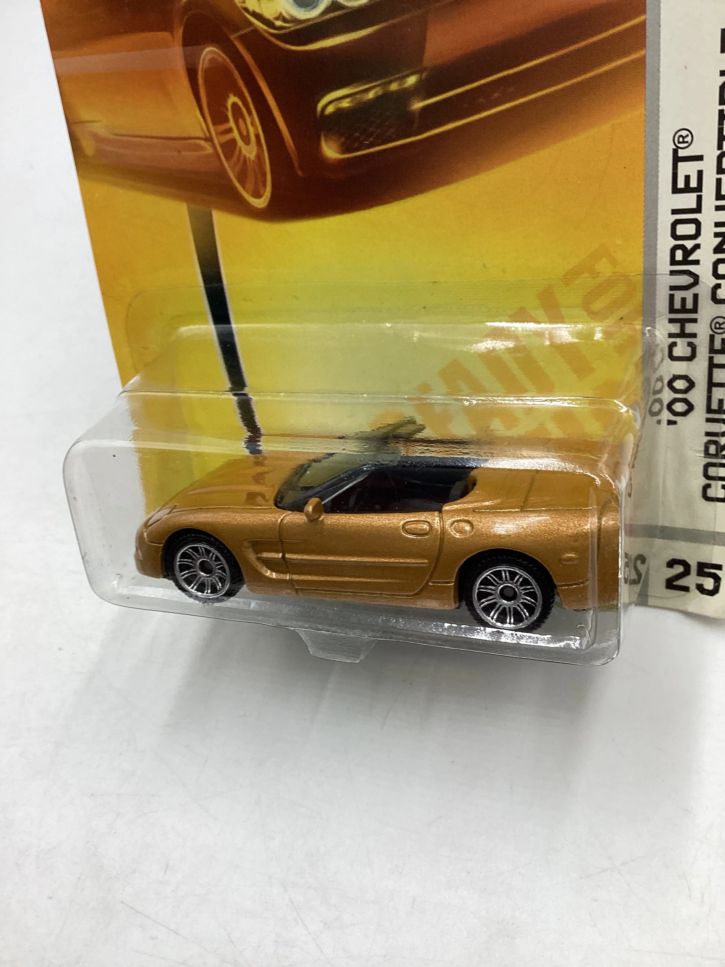 Matchbox #25 00 Chevrolet Corvette Convertible Brown 206D - Image 4