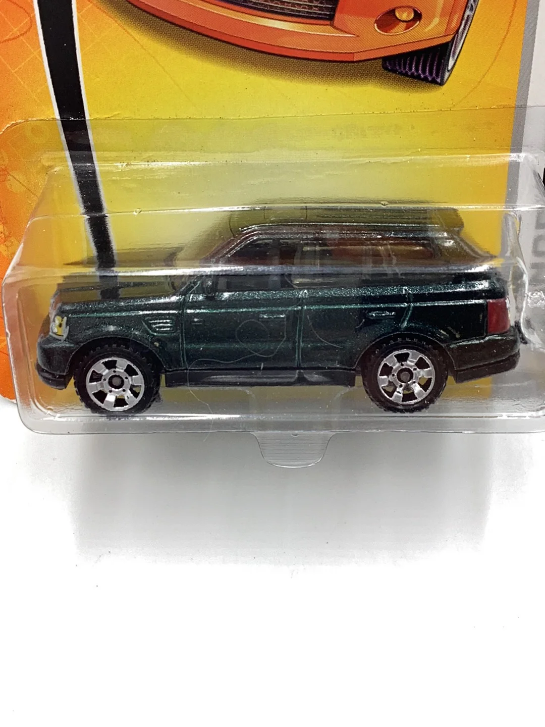Matchbox #26 Range Rover Sport green BAD CARD 218A - Image 2