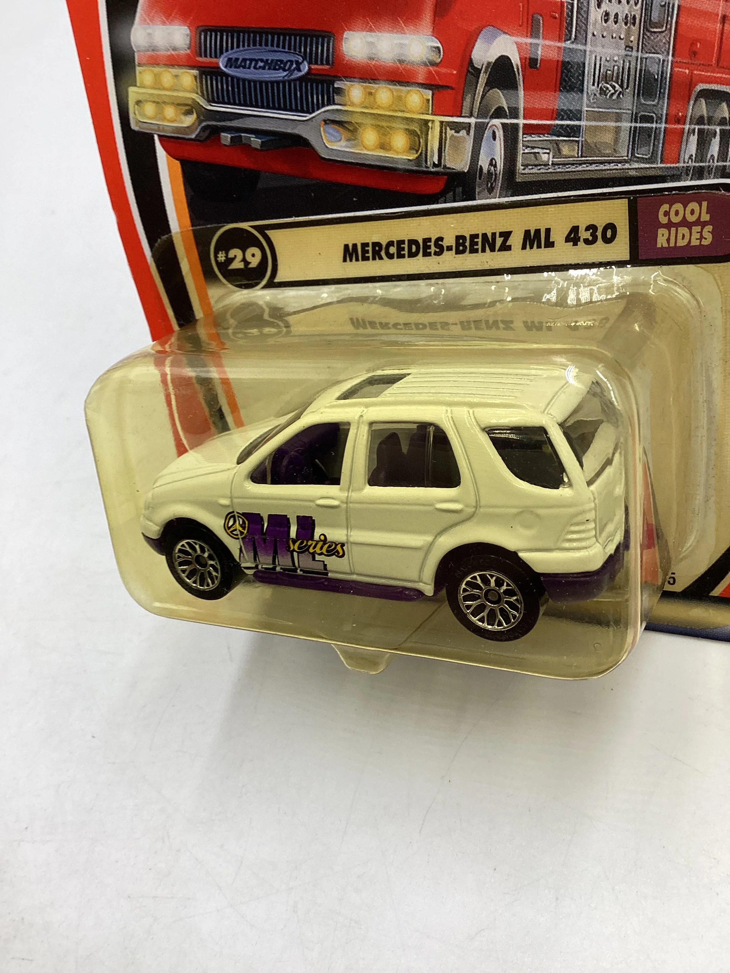 Matchbox #29 MBX Cool Rides Mercedes-Benz ML 430 White 210C - Image 4