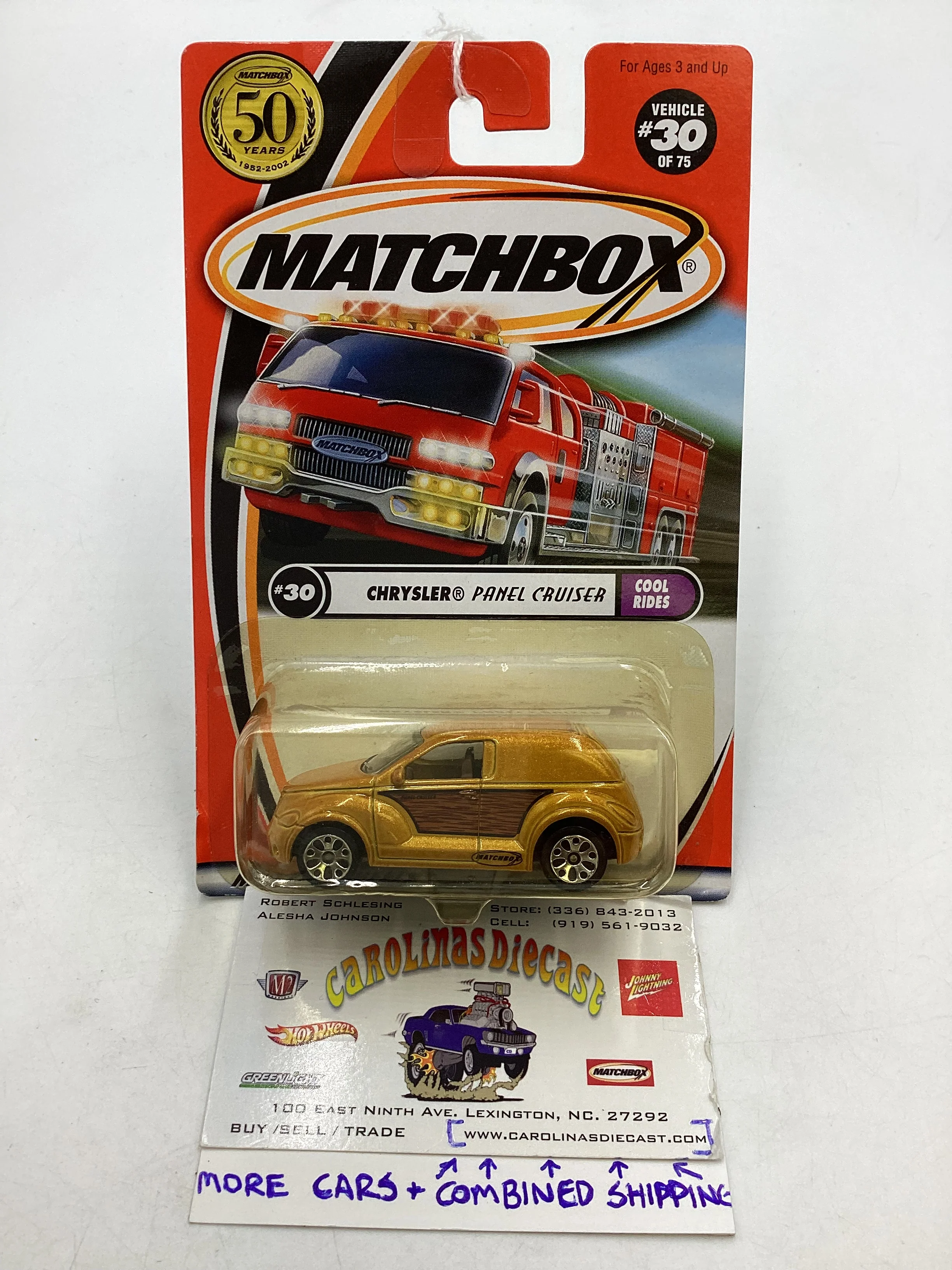 Matchbox #30 MBX Cool Rides Chrysler Panel Cruiser Gold 208F