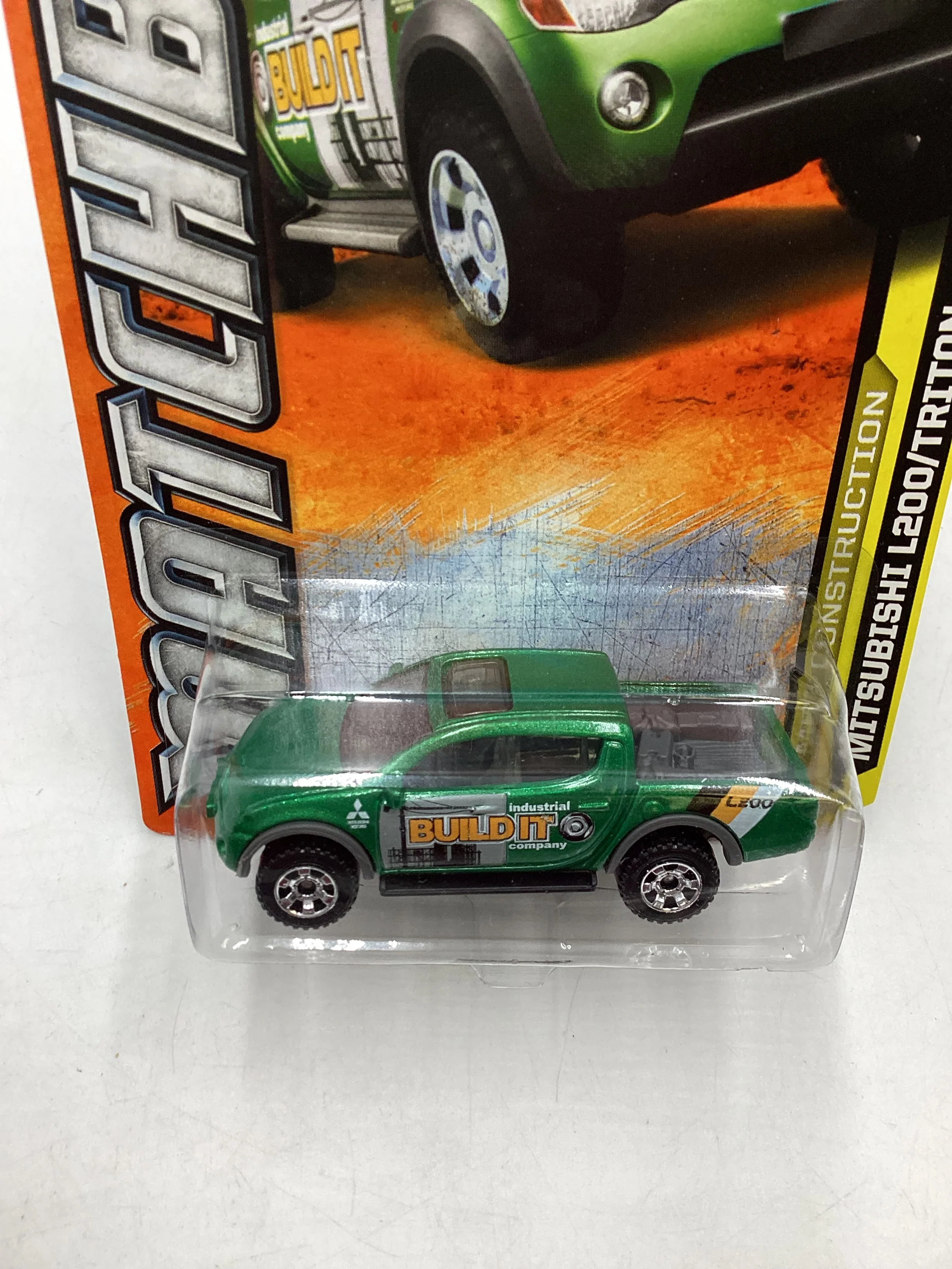 Matchbox #5 MBX Construction Mitsubishi L200/Triton Green 208E - Image 6