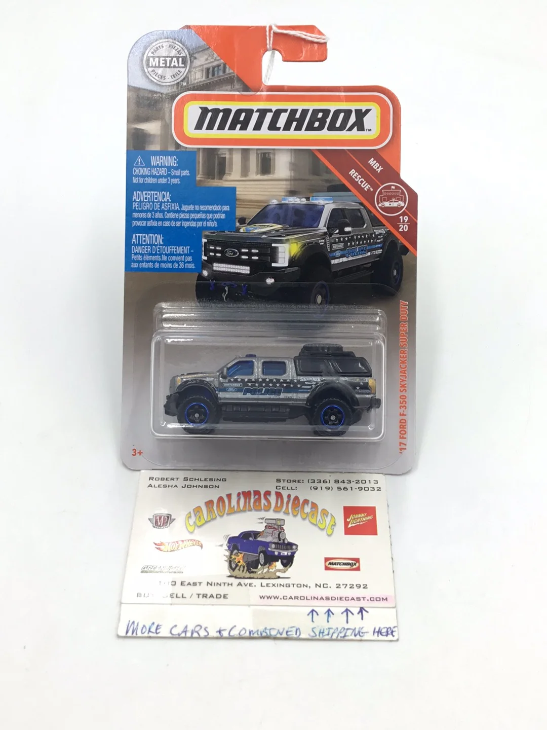 matchbox #50 2017 Ford F-350 Skyjacker Super Duty VV6