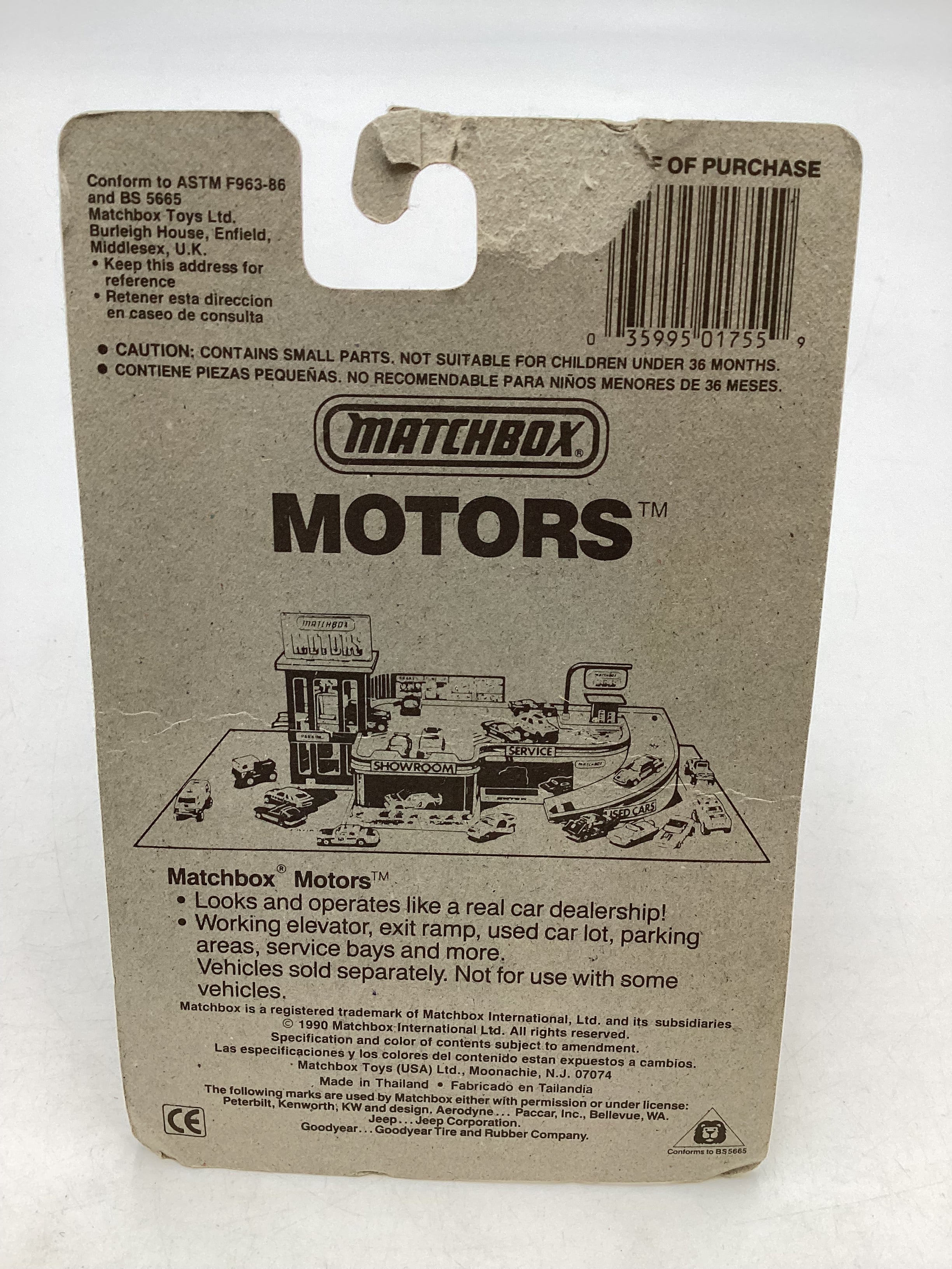 Matchbox #55 New Model Rolls Royce Silver Spirit Red Card not mint - Image 7