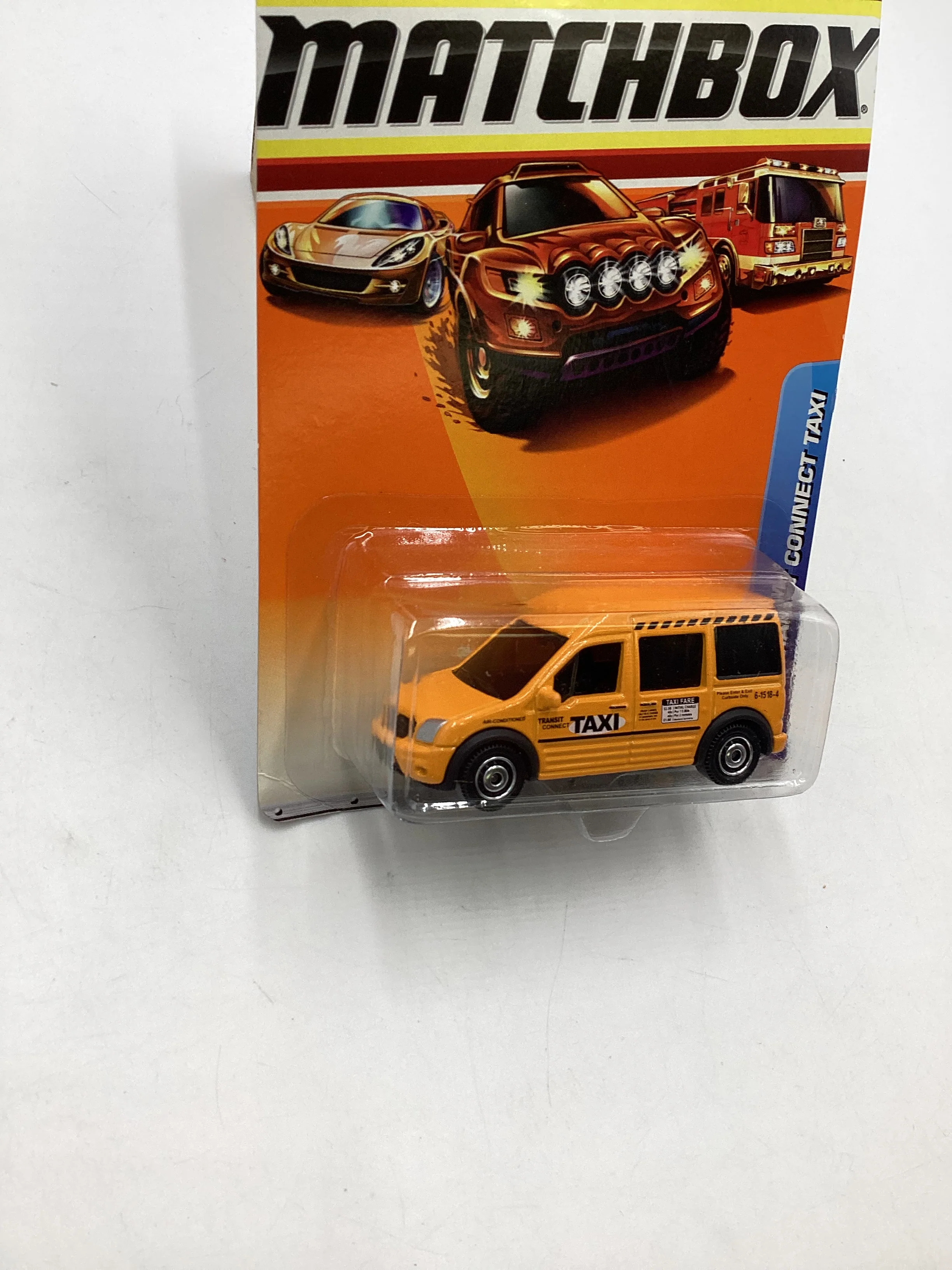 Matchbox #59 2010 City Action Ford Transit Connect Taxi 209D - Image 5