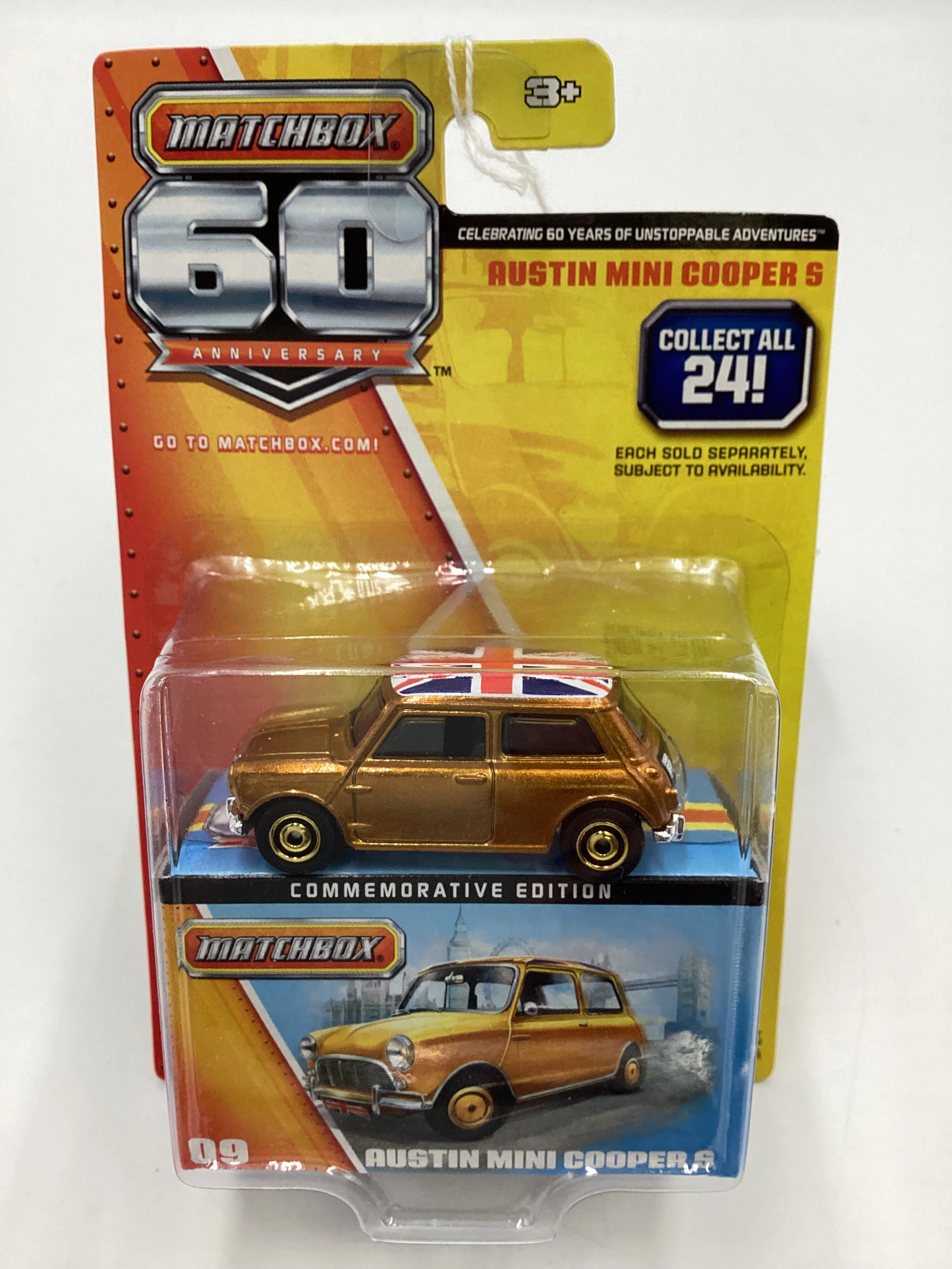 Matchbox 60th Anniversary #9 Austin Mini Cooper S Gold - Image 2