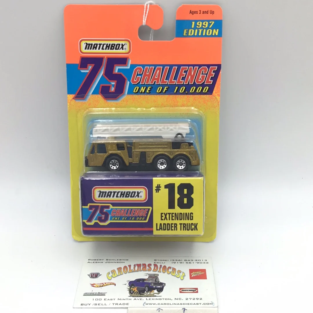 Matchbox 75 Challenge #18 Extending Ladder Truck 5C8
