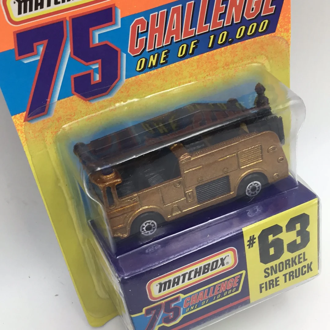 Matchbox 75 Challenge #63 Snorkel Fire Truck 5F8 - Image 3