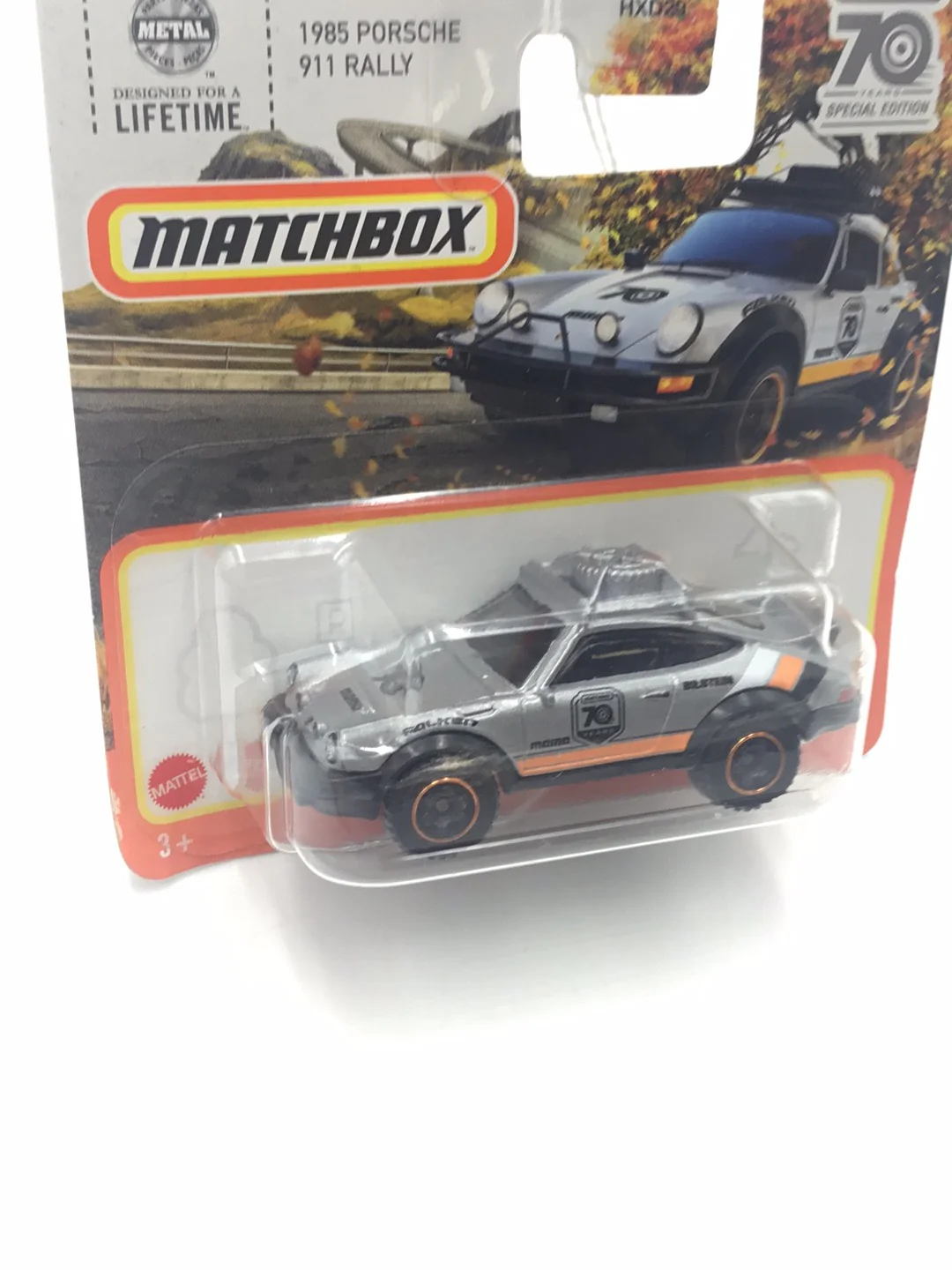 Matchbox #80 1985 Porsche 911 Rally SC Short Card 99i - Image 3