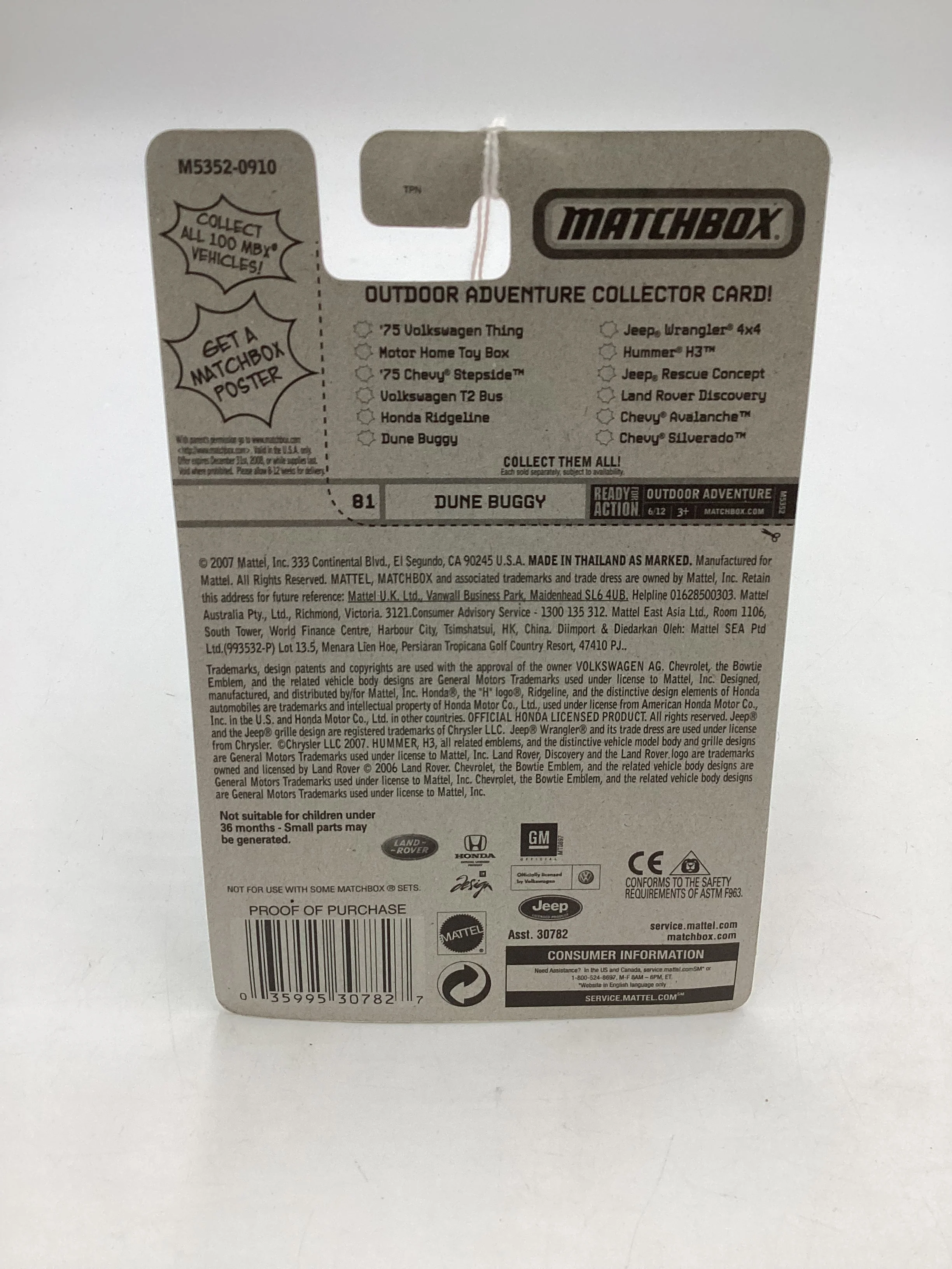 Matchbox #81 Outdoor Adventure Dune Buggy Brown 207G - Image 7