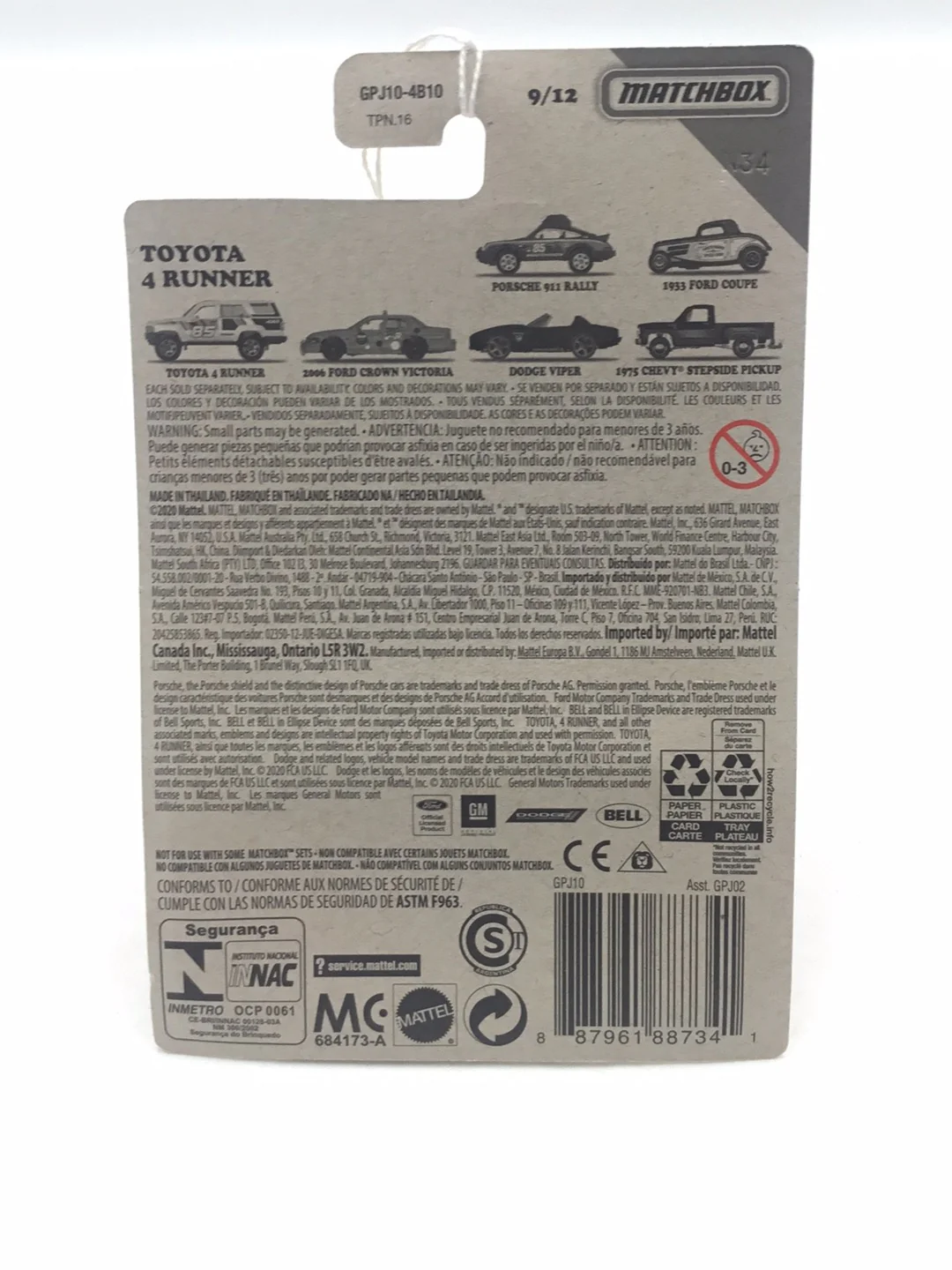 Matchbox #9 Toyota 4 Runner Target Exclusive 160J - Image 6