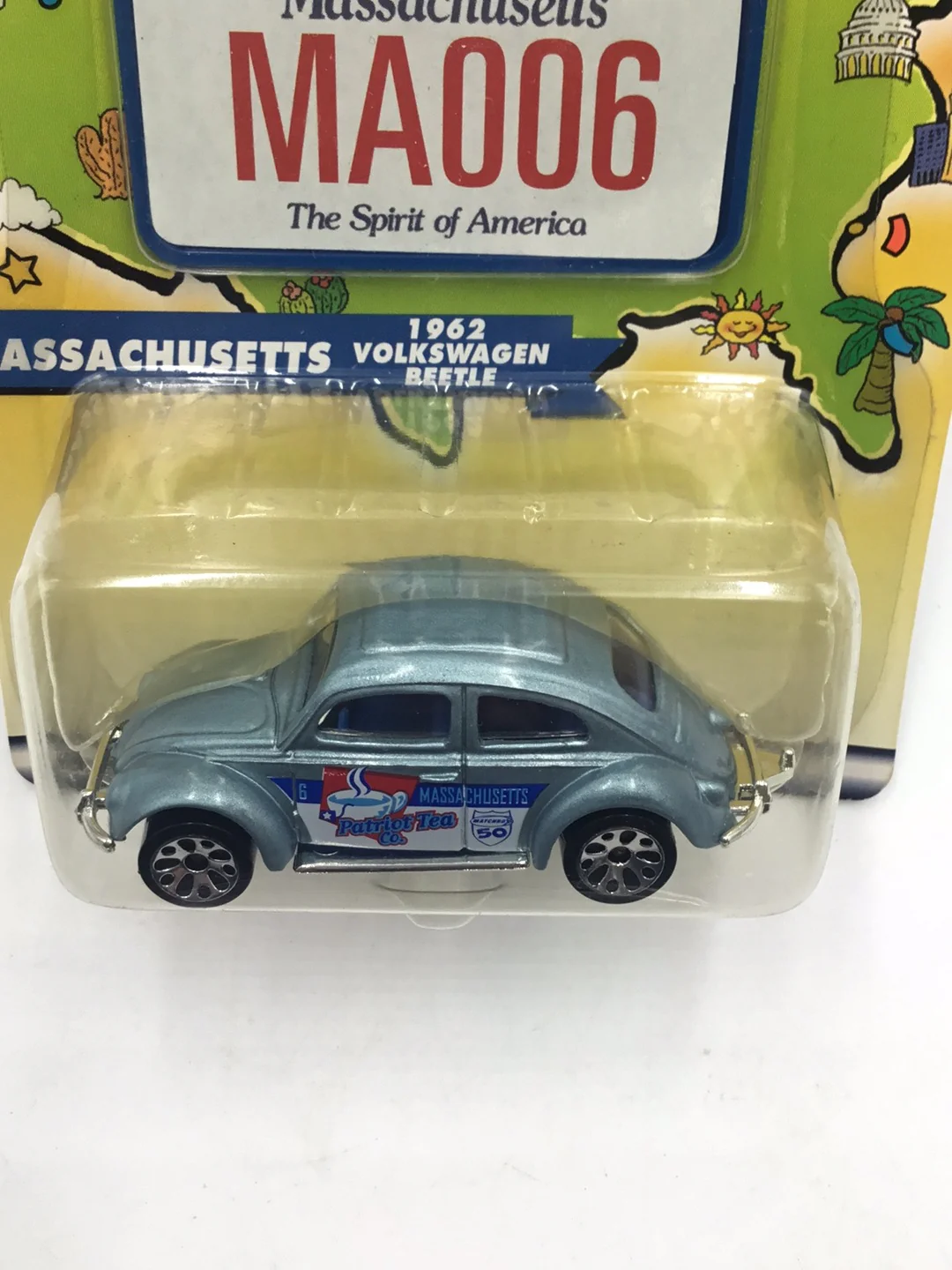 Matchbox Across America Massachusetts 1962 Volkswagen Beetle 212G - Image 5