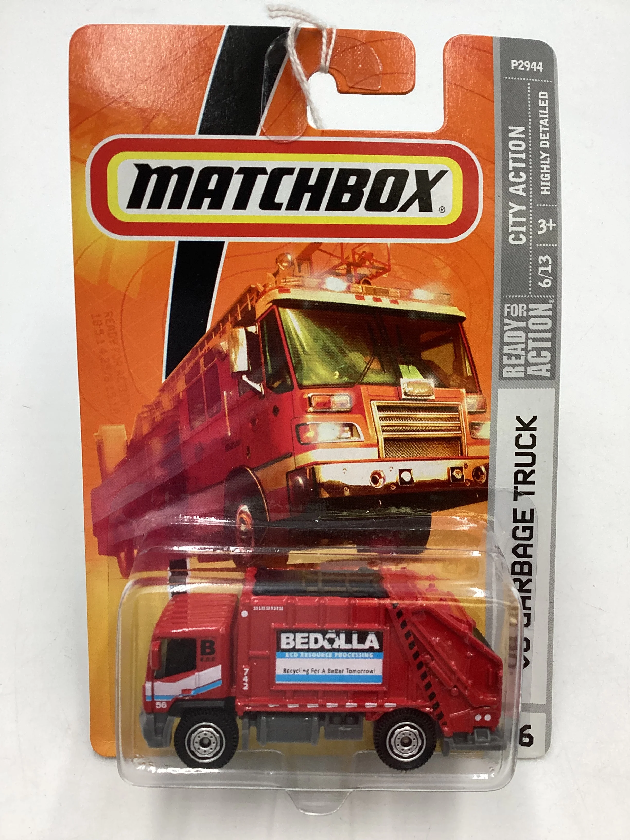 Matchbox City Action 08 Garbage Truck #46 207D - Image 2