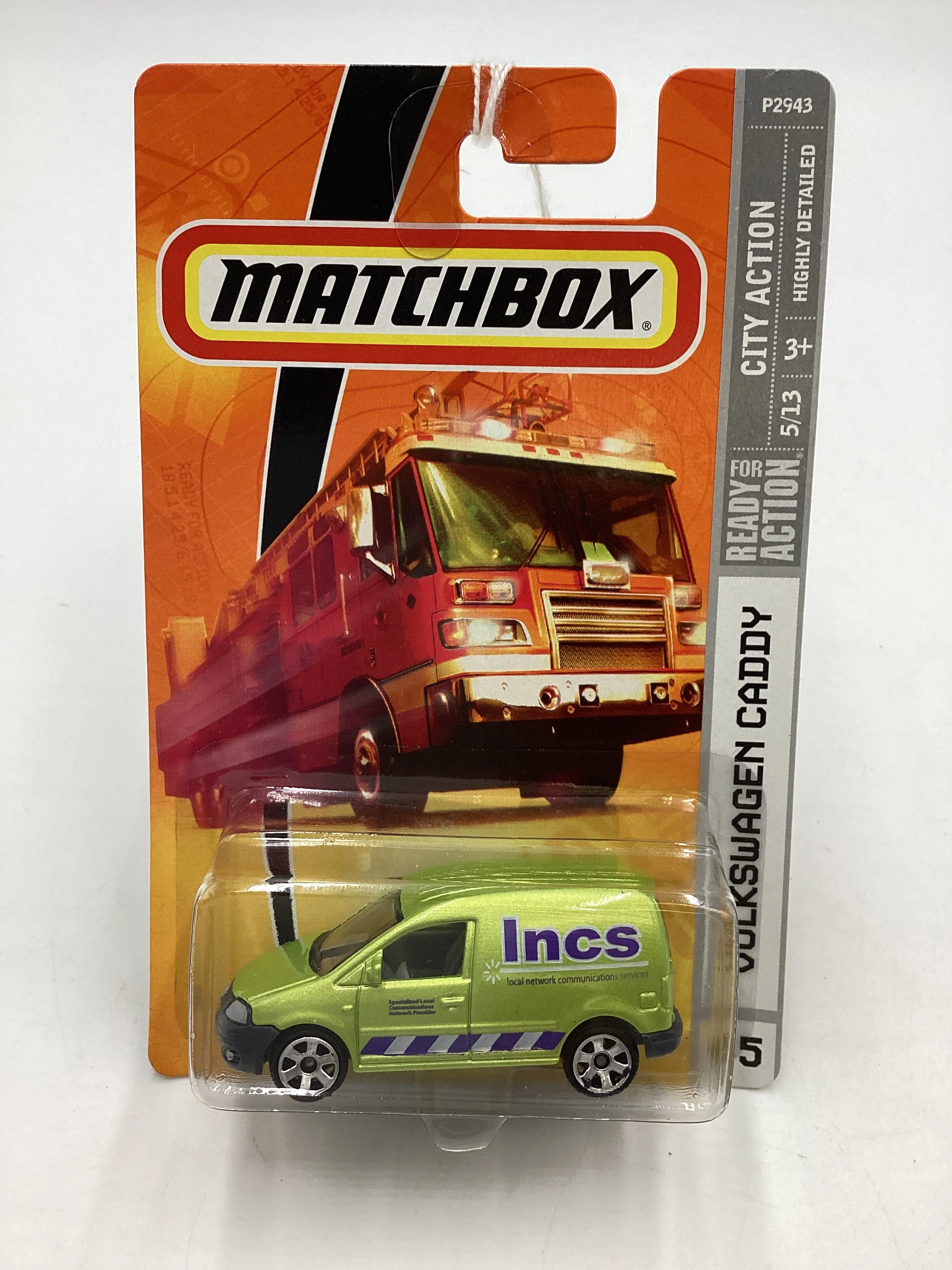 Matchbox City Action #45 Volkswagen Caddy green 207G - Image 2