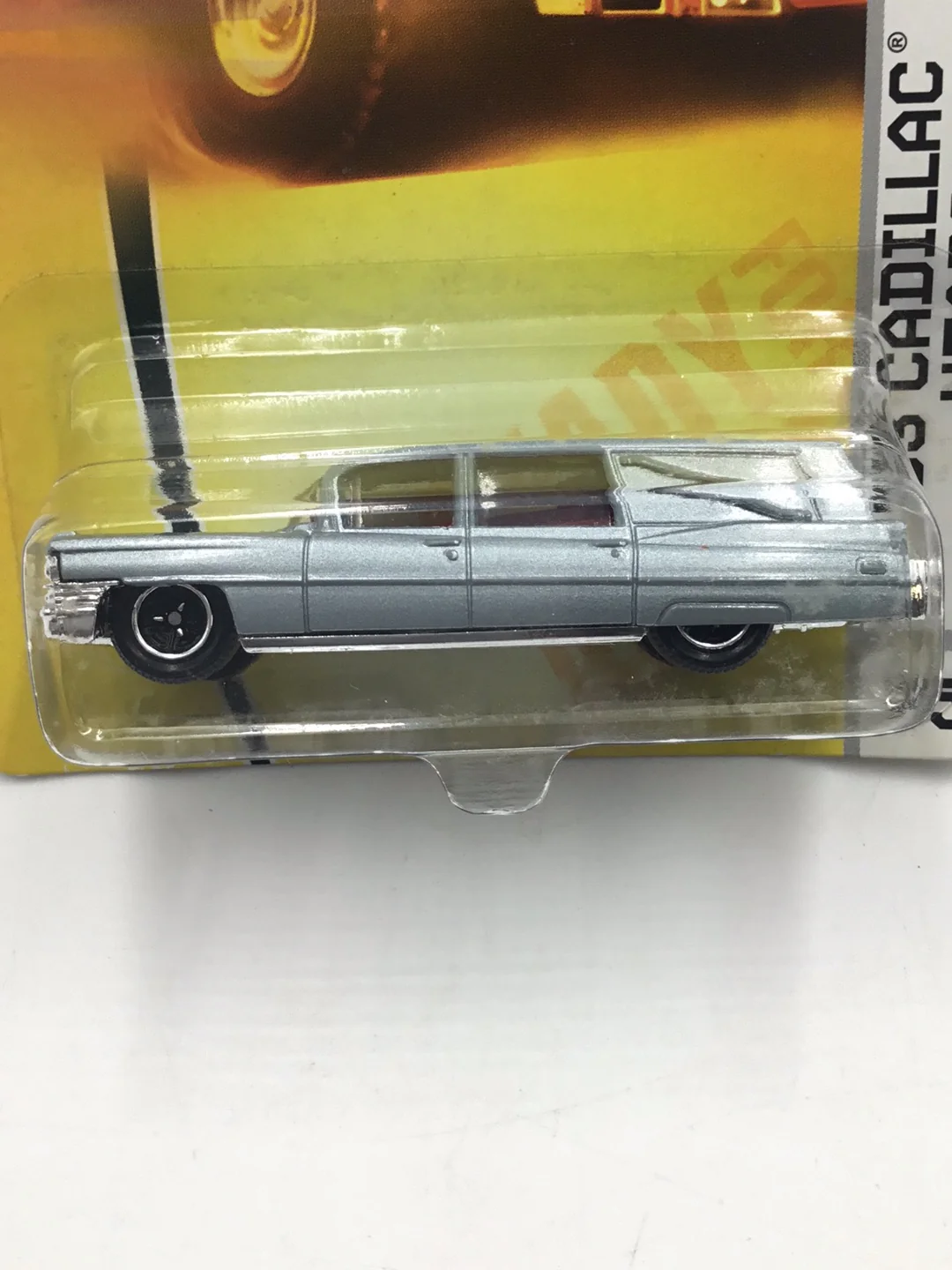 matchbox city action #55 63 Cadillac Hearse silver R2 - Image 2