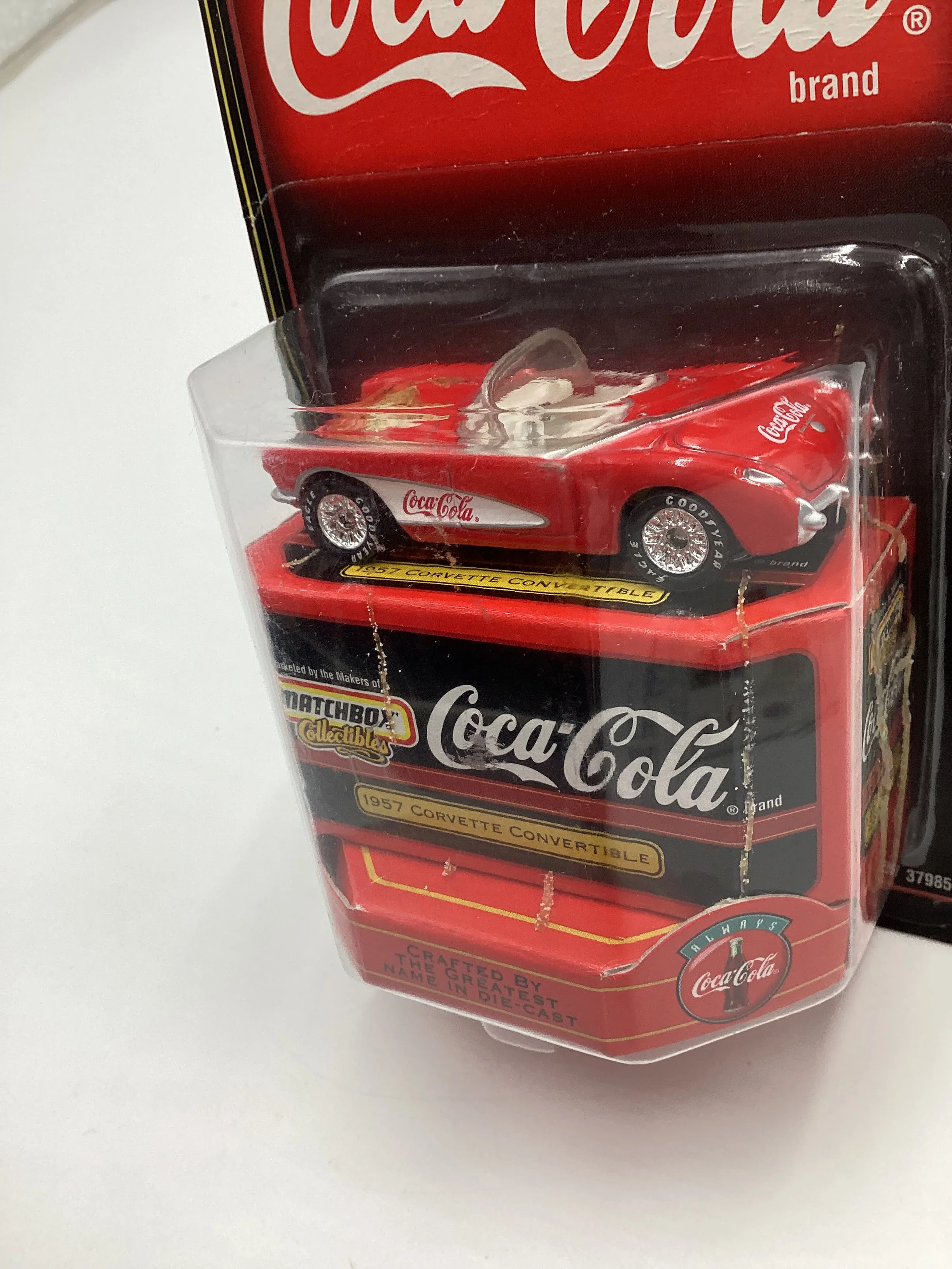 Matchbox Collectibles Coca Cola 1957 Chevy Corvette Convertible Red (SR) - Image 4