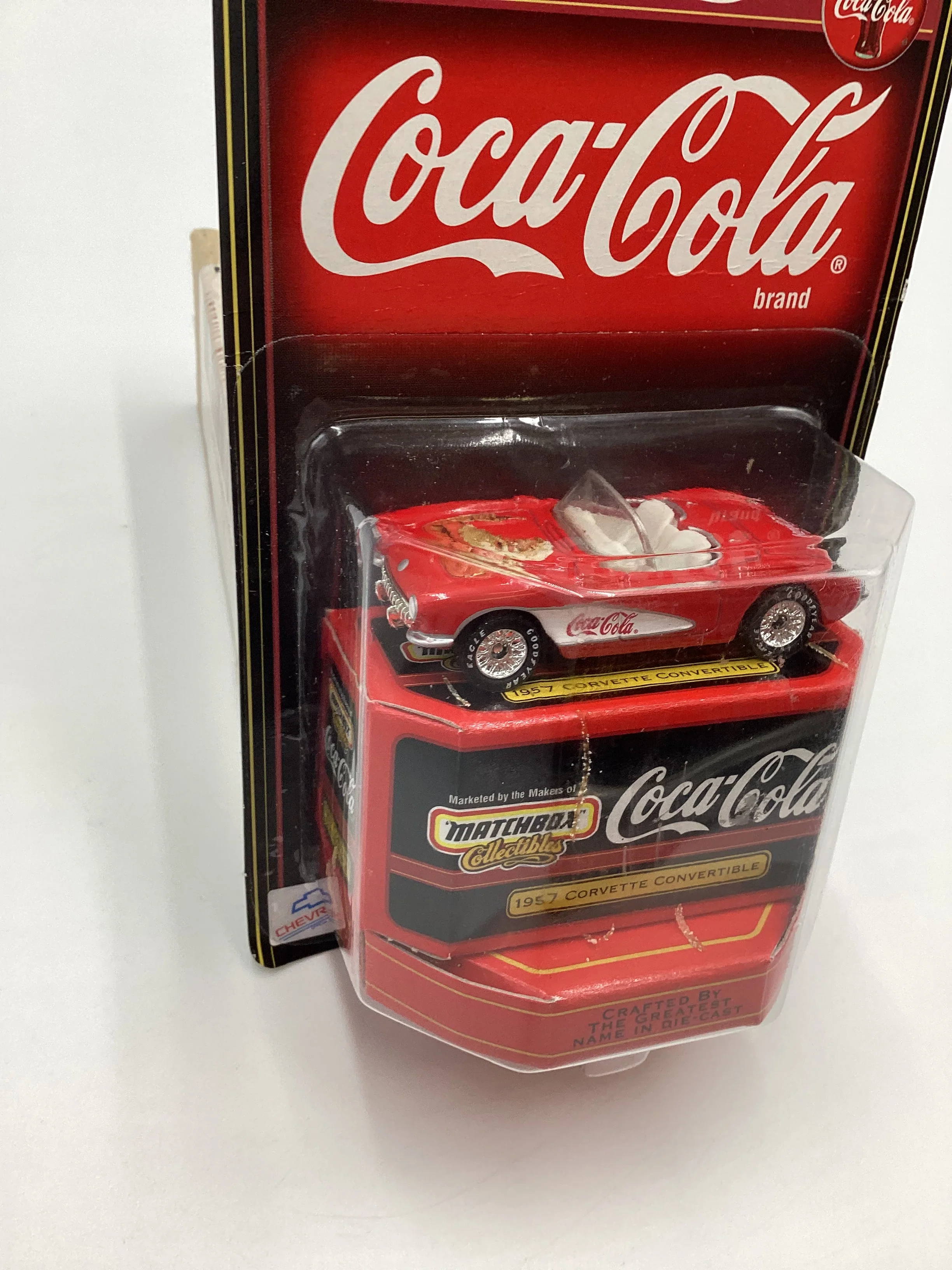 Matchbox Collectibles Coca Cola 1957 Chevy Corvette Convertible Red (SR) - Image 5