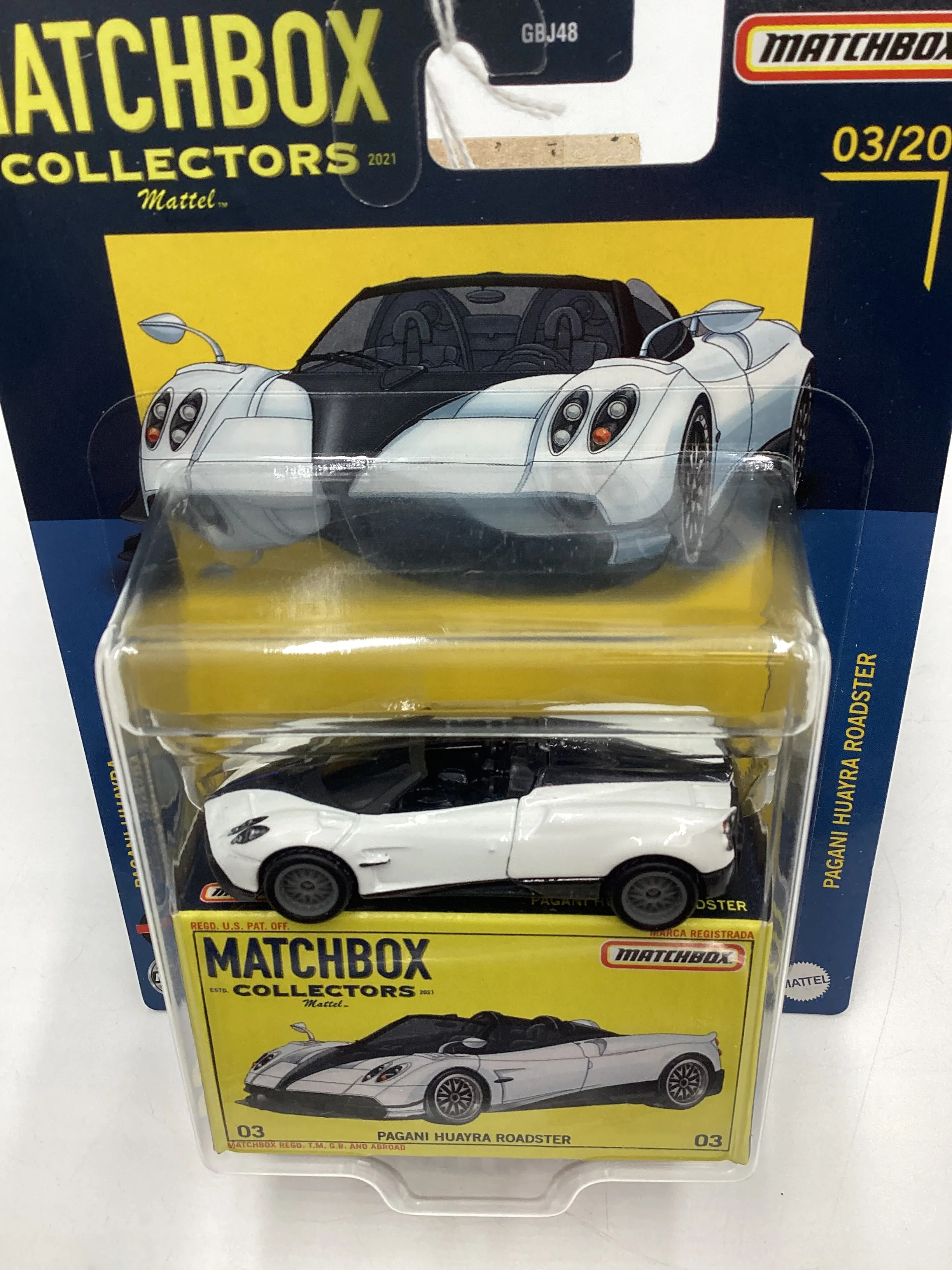 Matchbox Collectors #3 Pagani Huayra Roadsters White 172J - Image 6