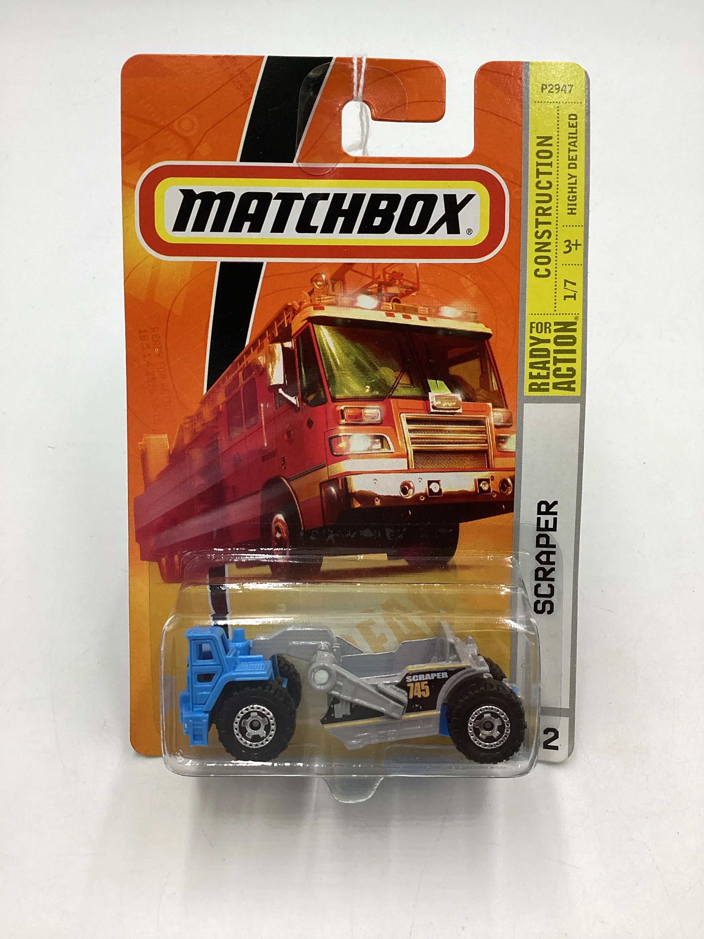 Matchbox Construction #62 Scraper Light Blue 206G - Image 2