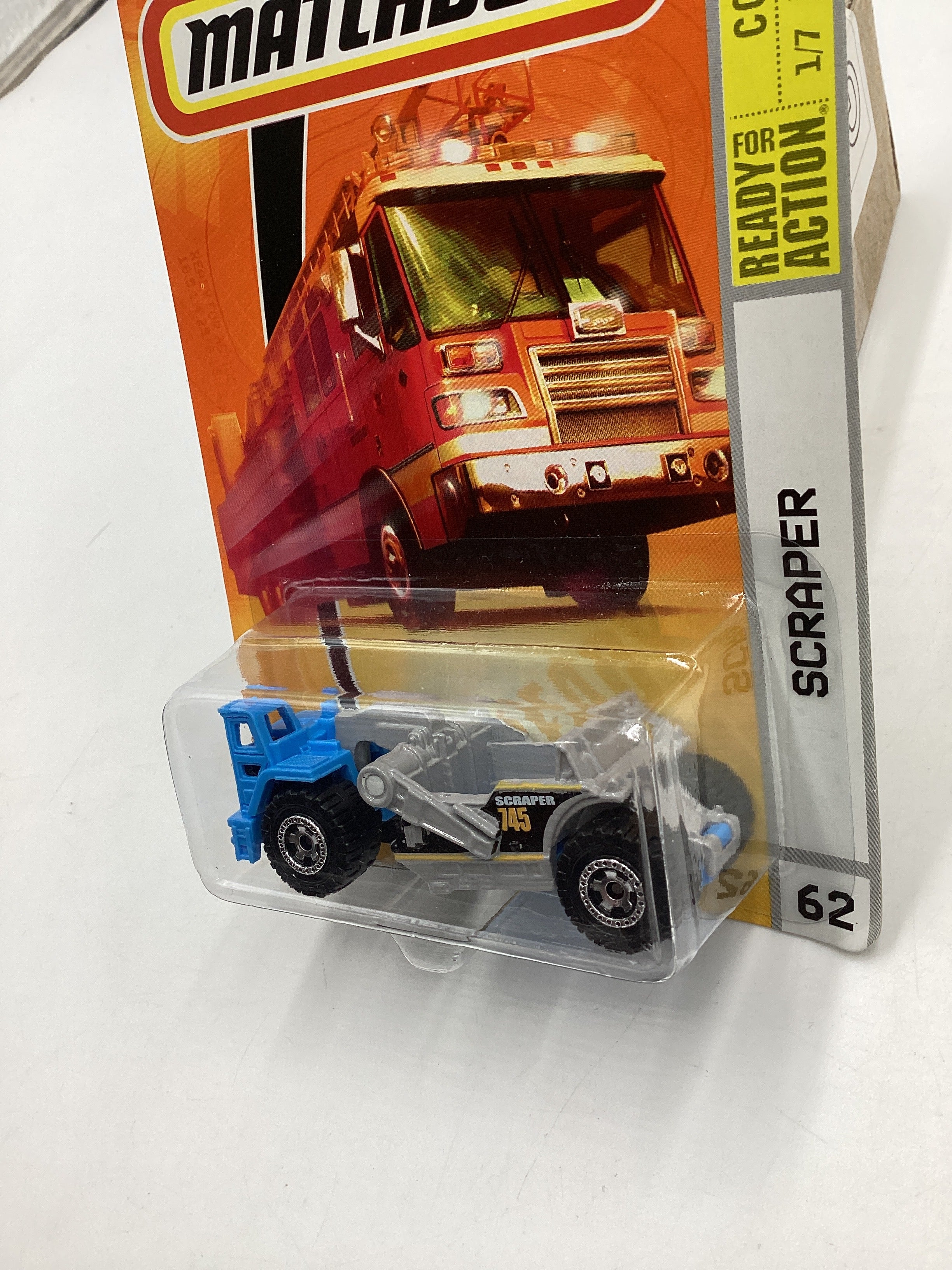 Matchbox Construction #62 Scraper Light Blue 206G - Image 5