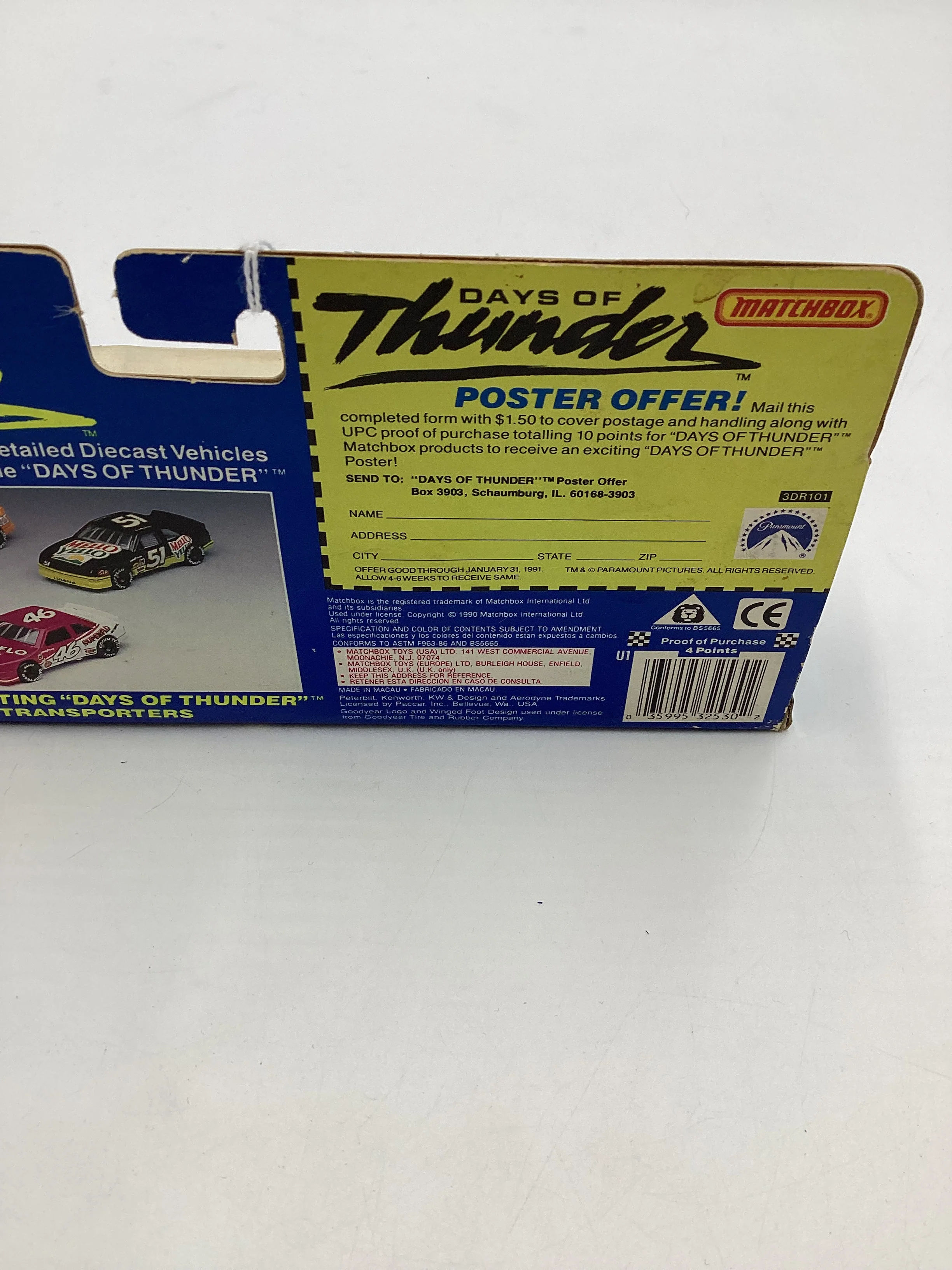 Matchbox Days of Thunder #32530 Race Car Transporter Hardees SR - Image 13