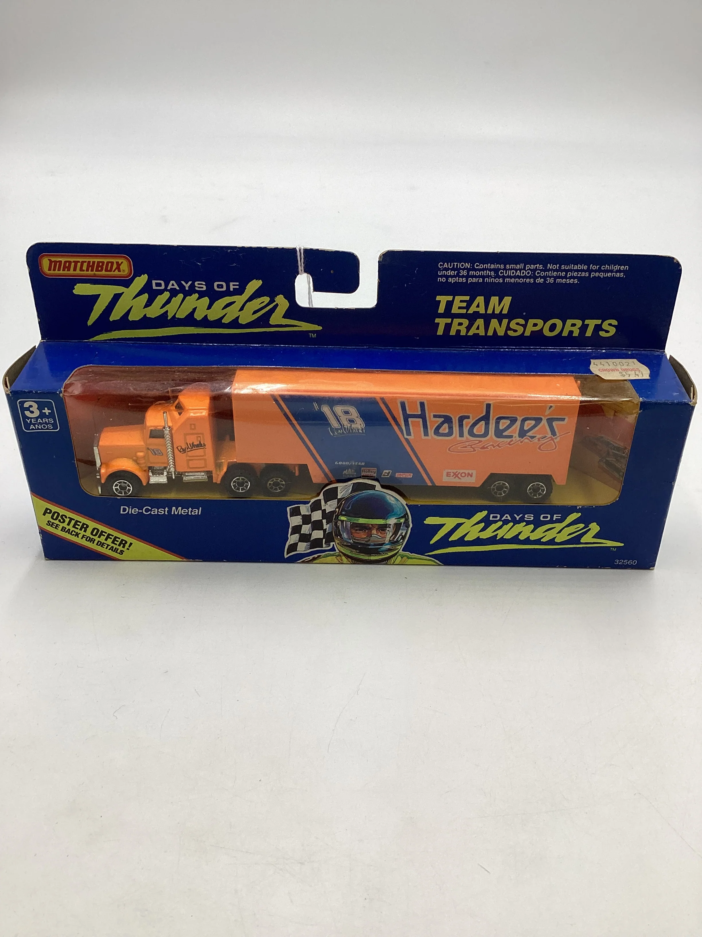 Matchbox Days of Thunder #32560 Team Transports Hardees SR - Image 2