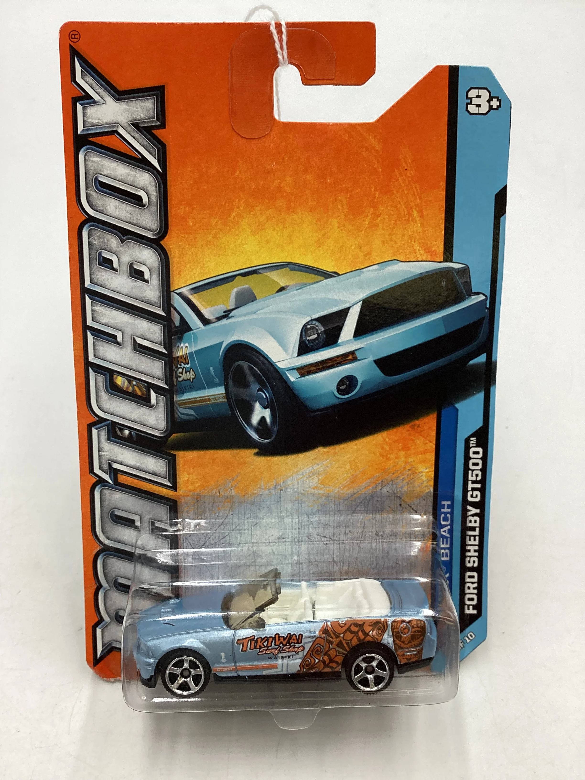 Matchbox MBX Beach #6 Ford Shelby GT500 Light Blue 208E - Image 2
