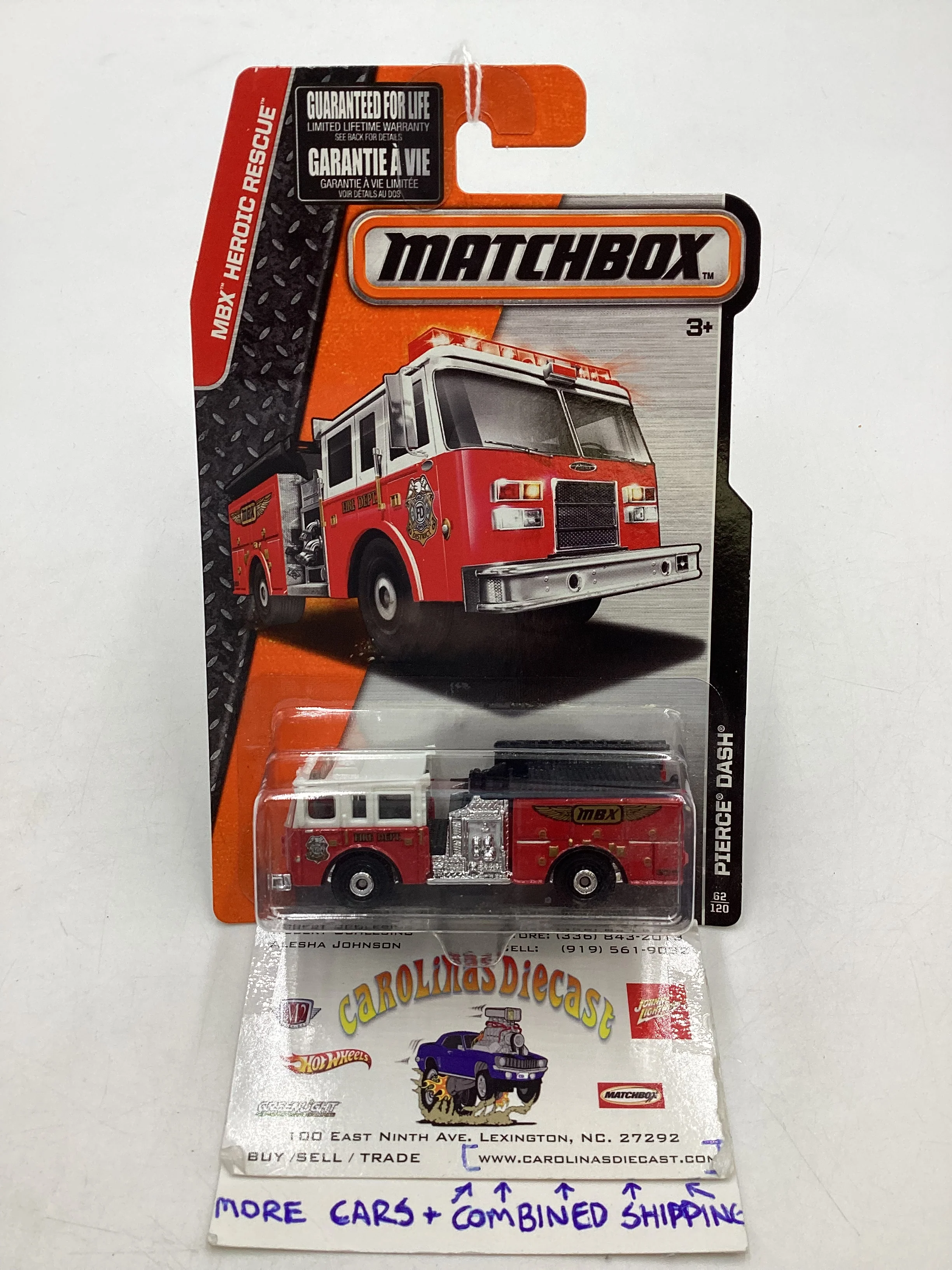 Matchbox MBX Heroic Rescue 62/120 Pierce Dash