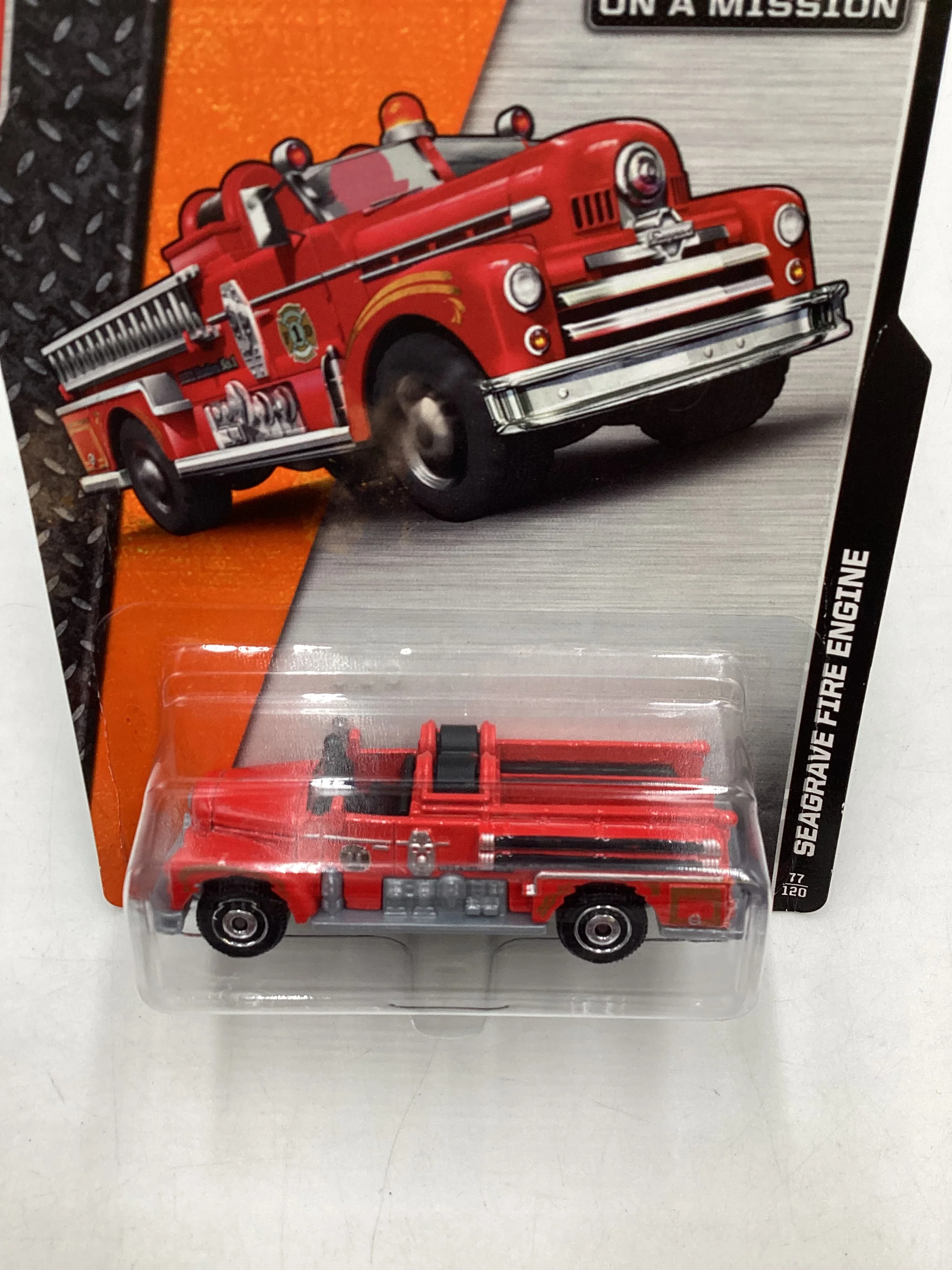 Matchbox MBX Heroic Rescue #77 Seagrave Fire Engine Red 206C - Image 6