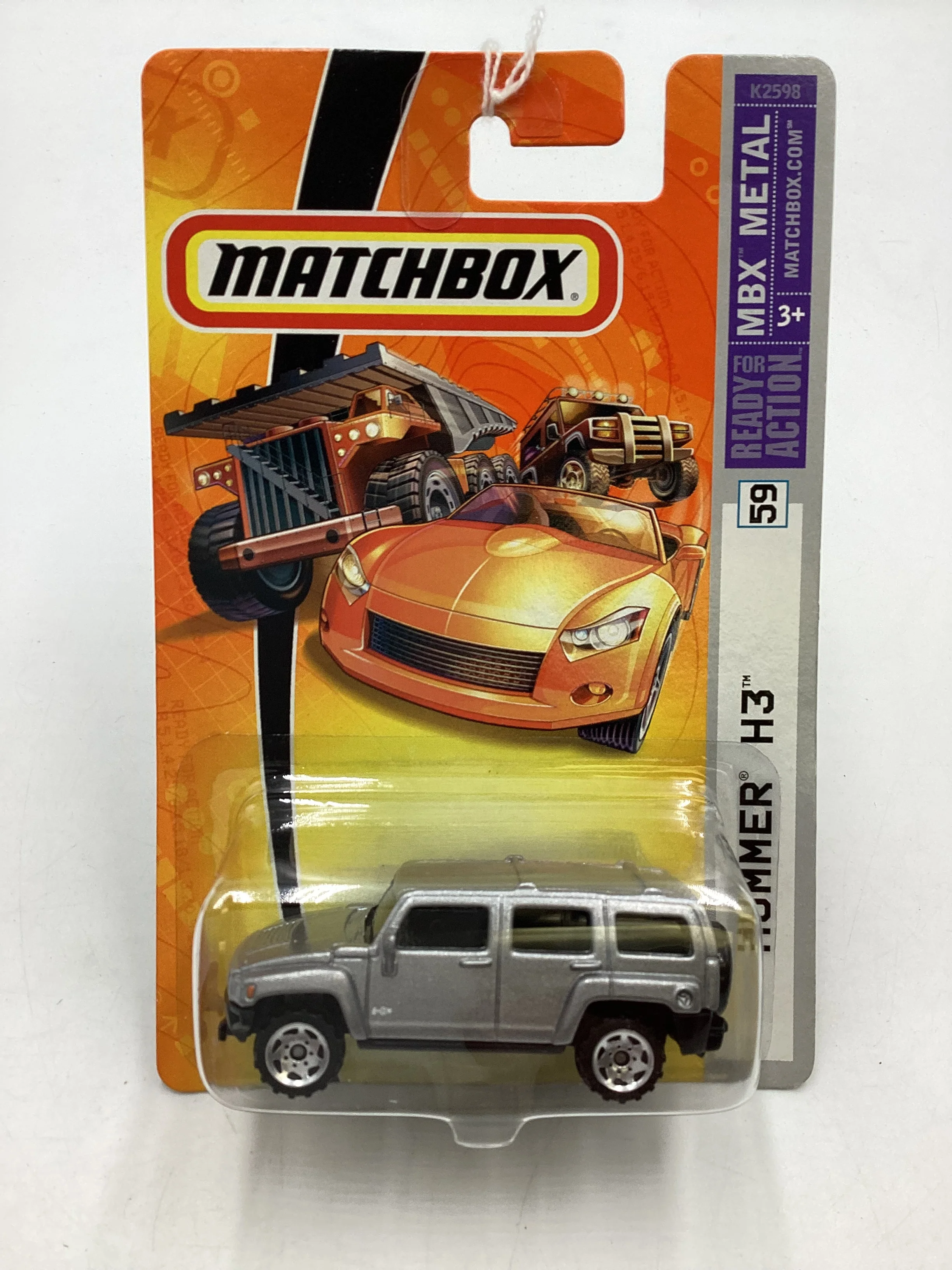 Matchbox MBX Metal #59 Hummer H3 Silver 210C - Image 2