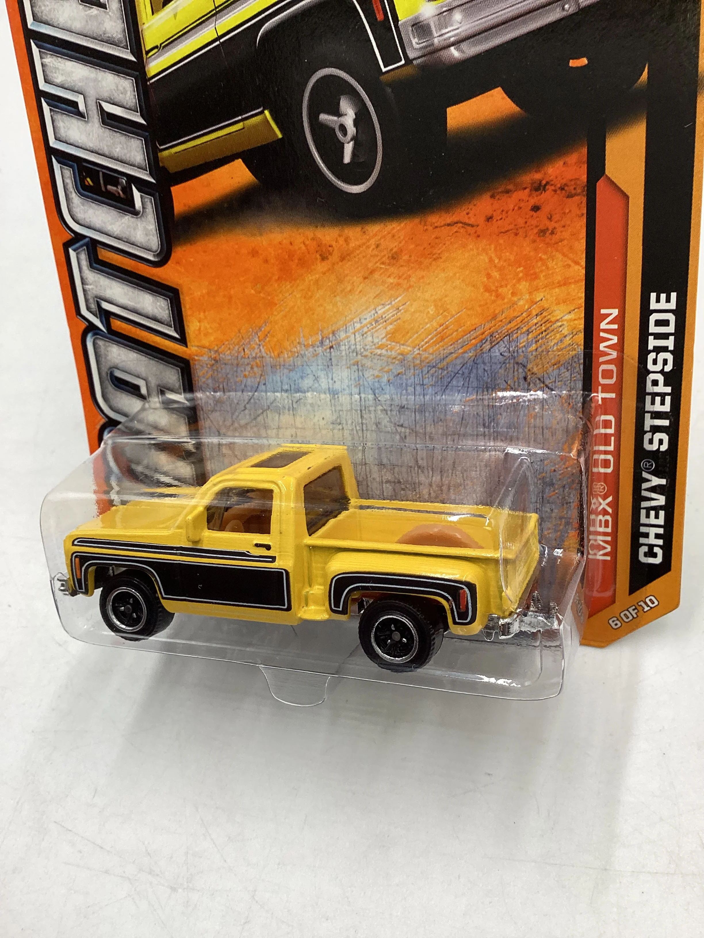 Matchbox MBX Old Town #6 Chevy Stepside Yellow - Image 4