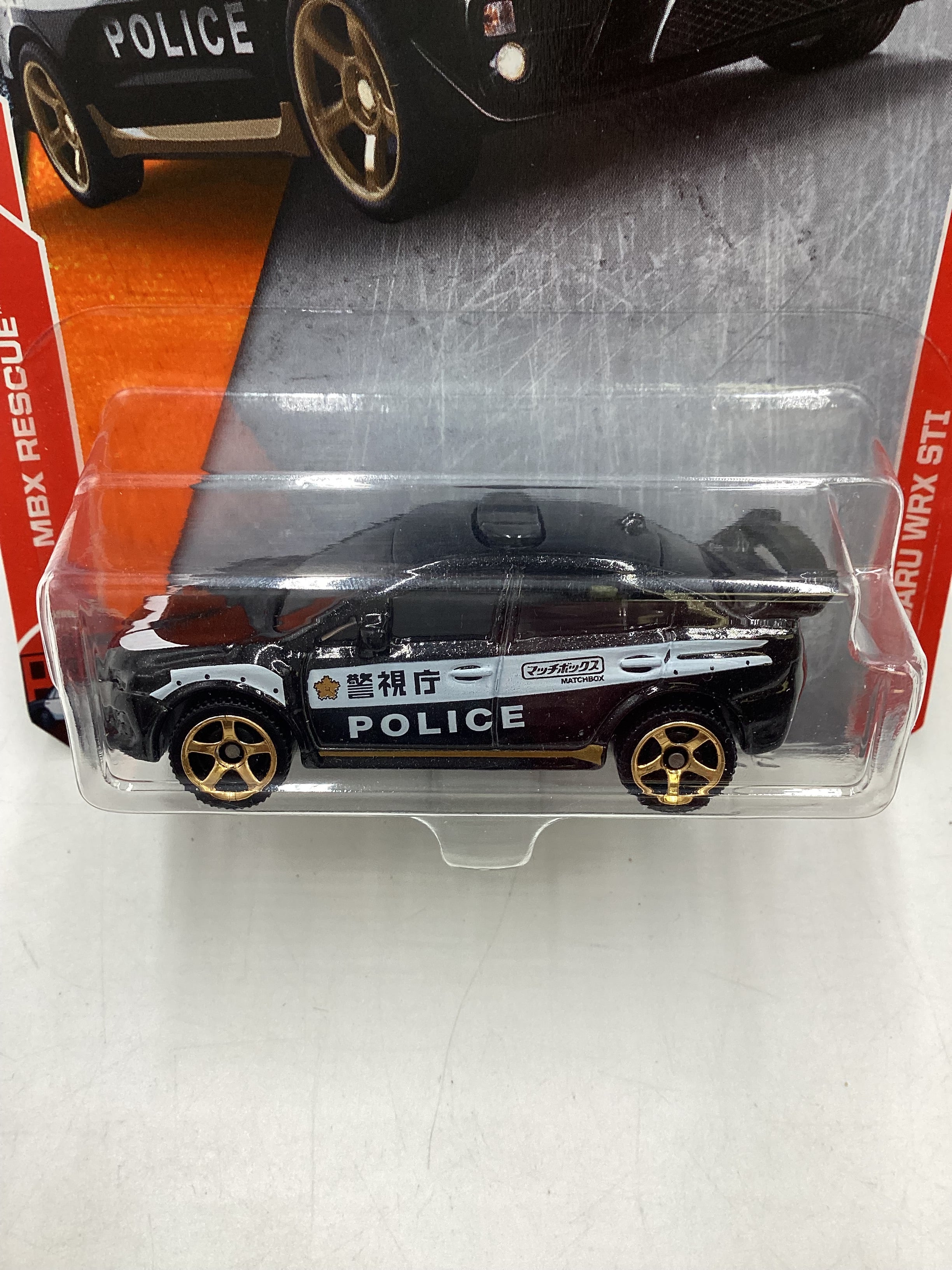 Matchbox MBX Rescue #14 15 Subaru WRX STI Police Black 209B - Image 3