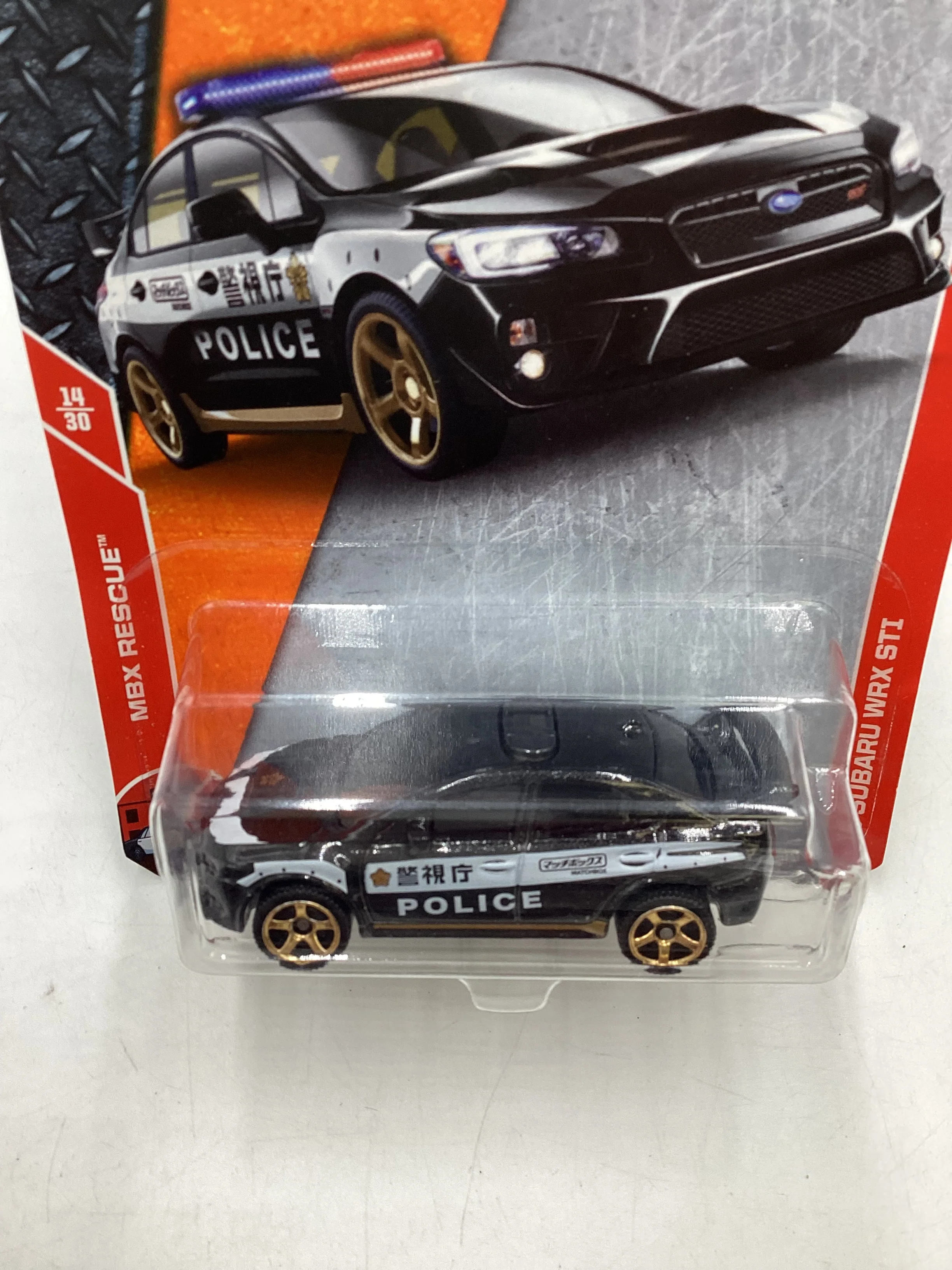 Matchbox MBX Rescue #14 15 Subaru WRX STI Police Black 209B - Image 6
